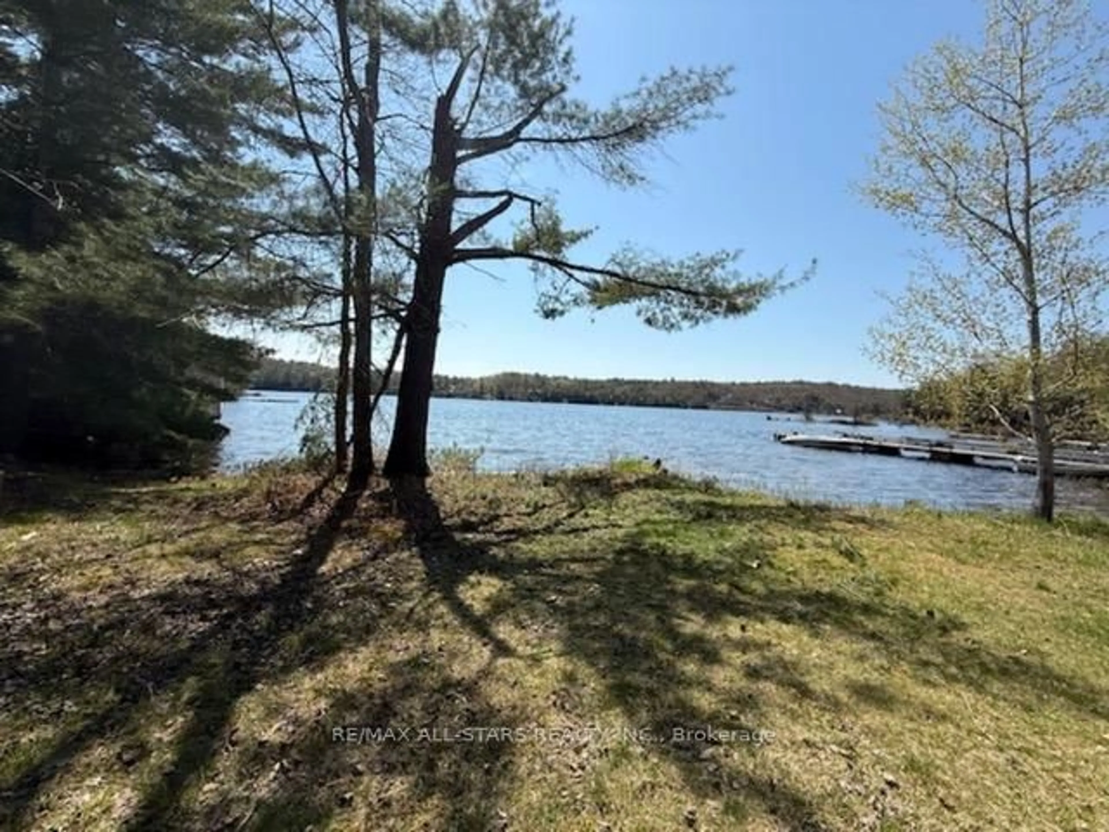 A pic from outside/outdoor area/front of a property/back of a property/a pic from drone, water/lake/river/ocean view for 1019 Osler Lane, Minden Hills Ontario K0M 2K0
