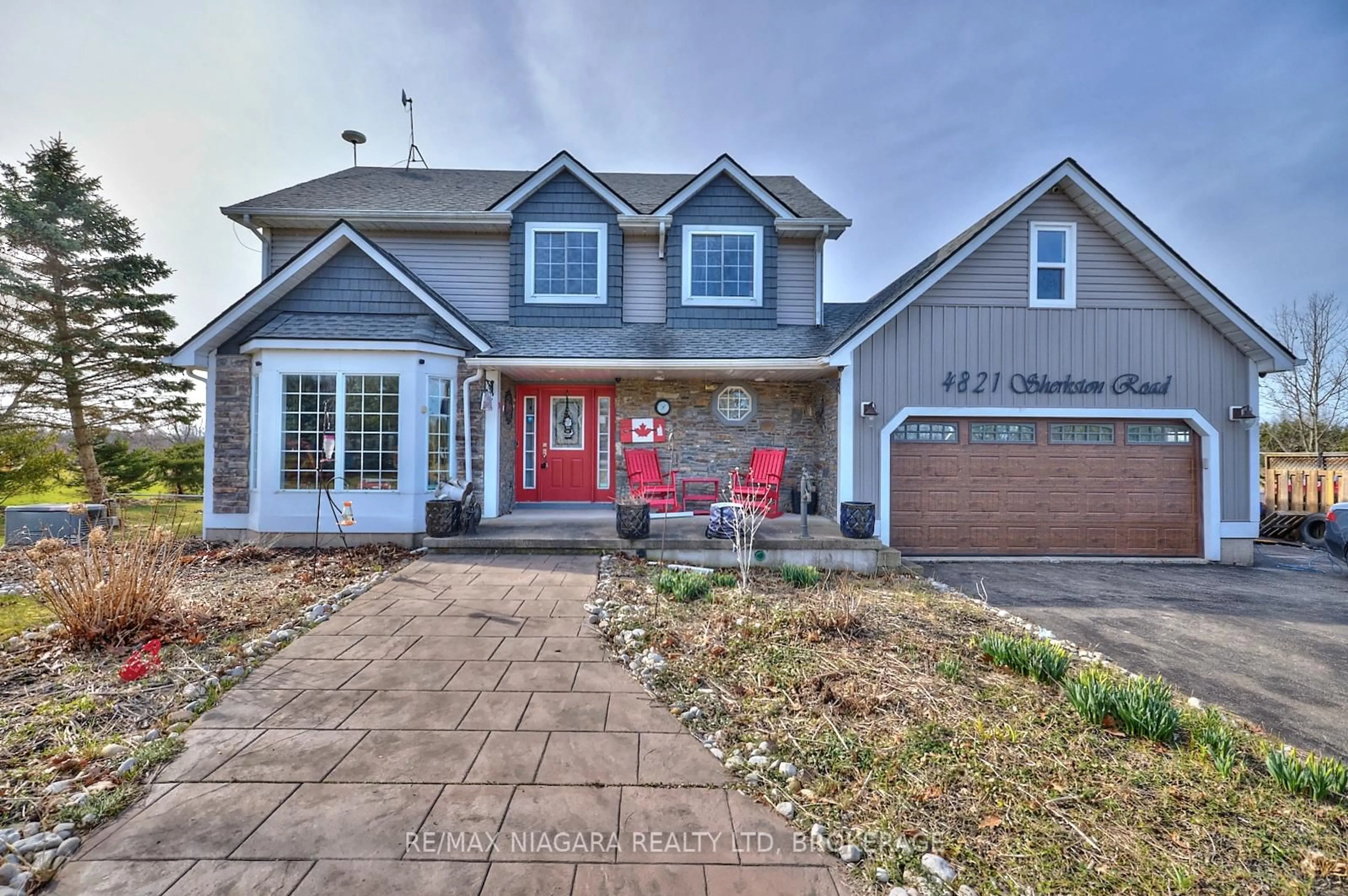 Home with brick exterior material, street for 4821 Sherkston Rd, Port Colborne Ontario L0S 1R0