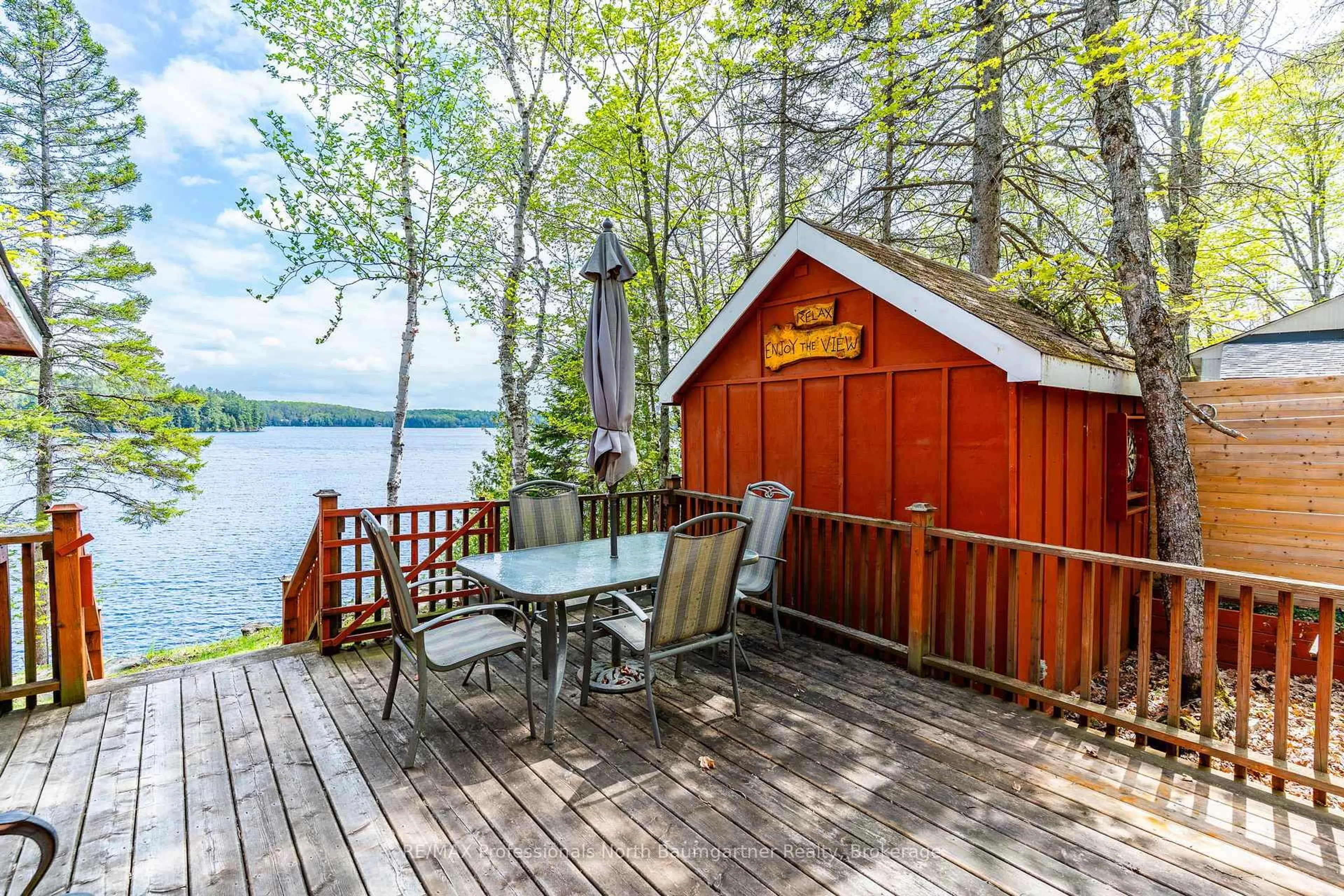 Patio, water/lake/river/ocean view for 1026 Nelson Lane, Highlands East Ontario K0M 1S0
