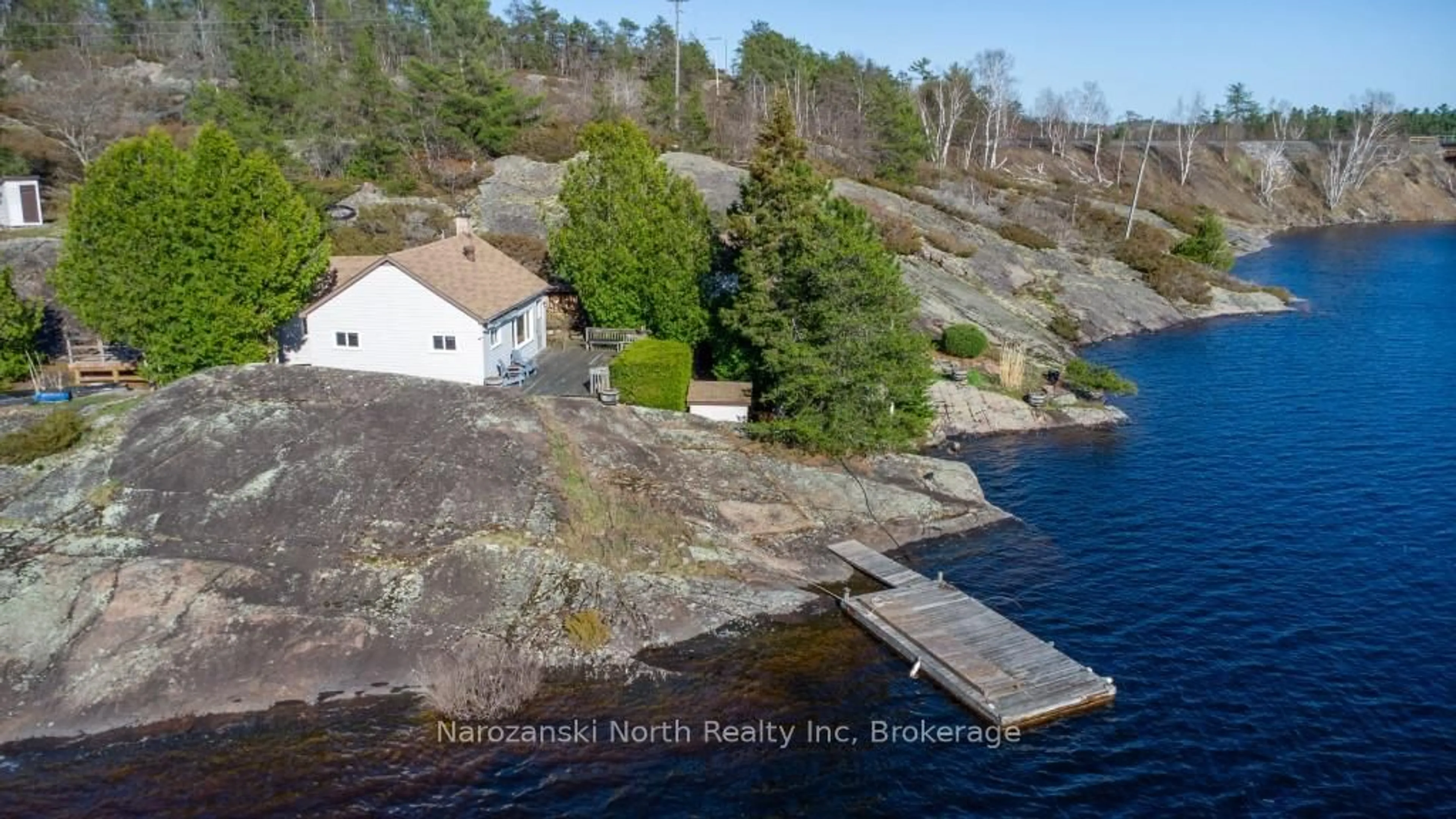 A pic from outside/outdoor area/front of a property/back of a property/a pic from drone, water/lake/river/ocean view for 0 Pickerel River N/A, Parry Sound Remote Area Ontario P0G 1G0