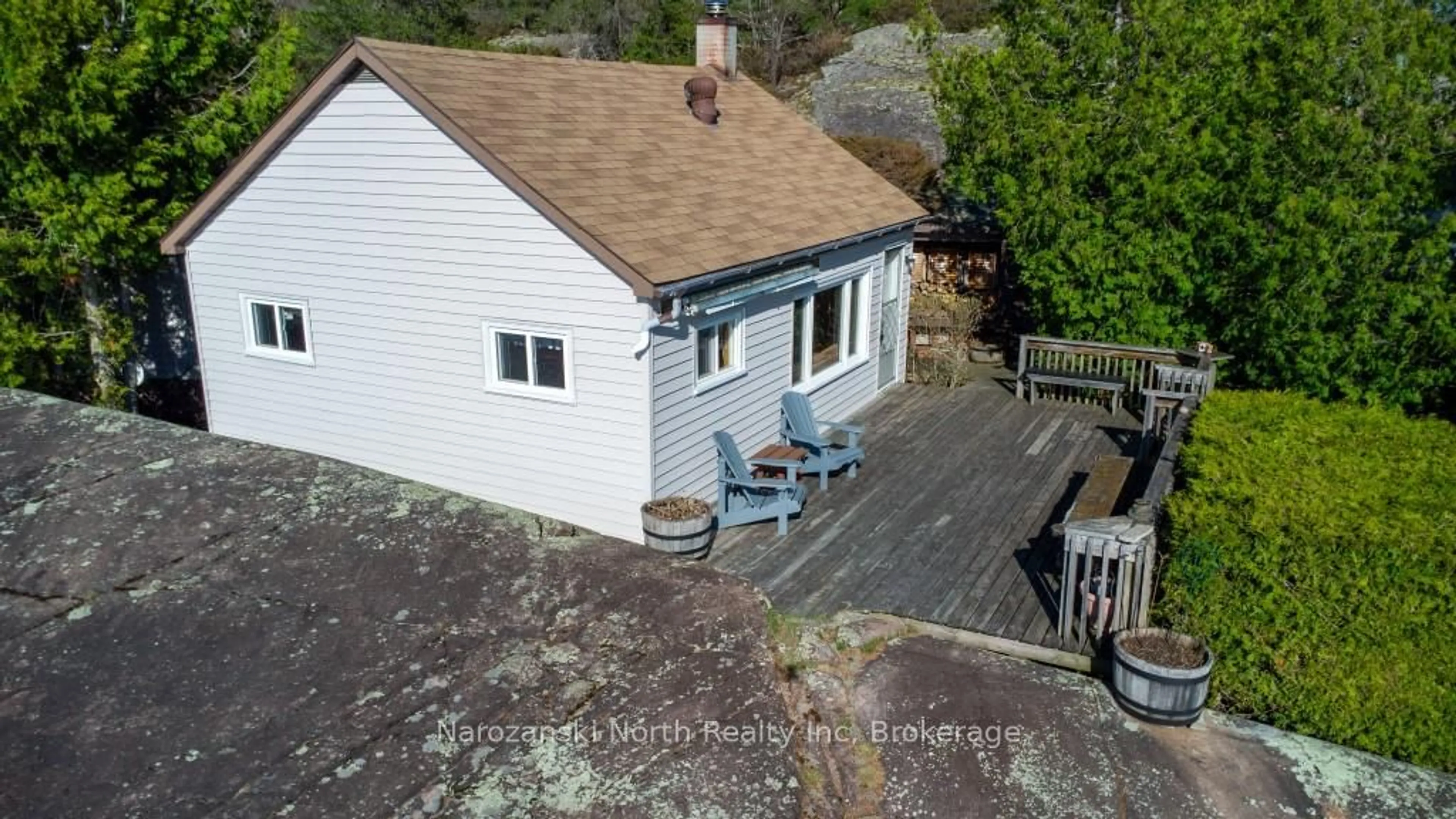 A pic from outside/outdoor area/front of a property/back of a property/a pic from drone, unknown for 0 Pickerel River N/A, Parry Sound Remote Area Ontario P0G 1G0