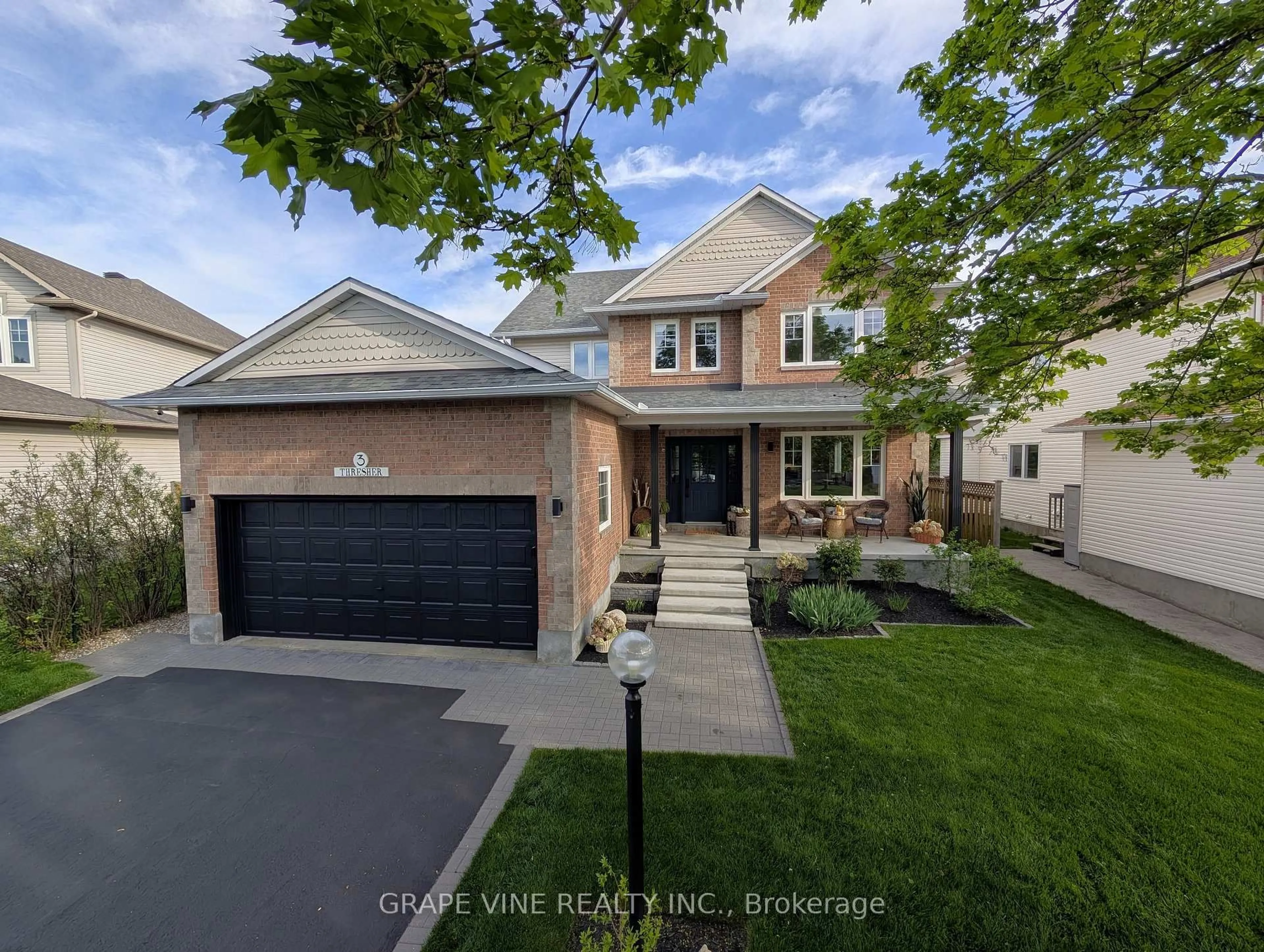 Home with brick exterior material, street for 3 Thresher Ave, Ottawa Ontario K2S 1X7