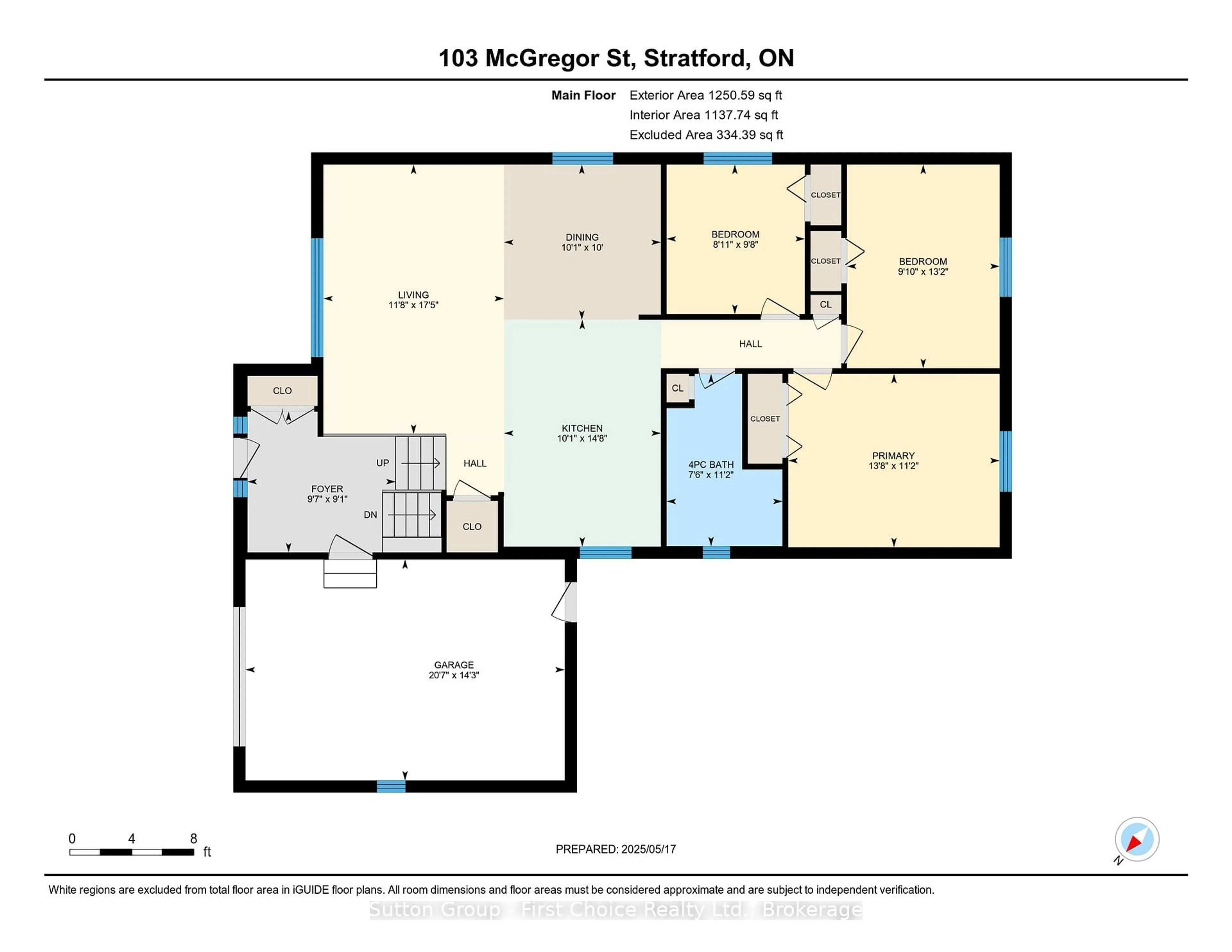 Floor plan for 103 McGregor St, Stratford Ontario N4Z 1G6