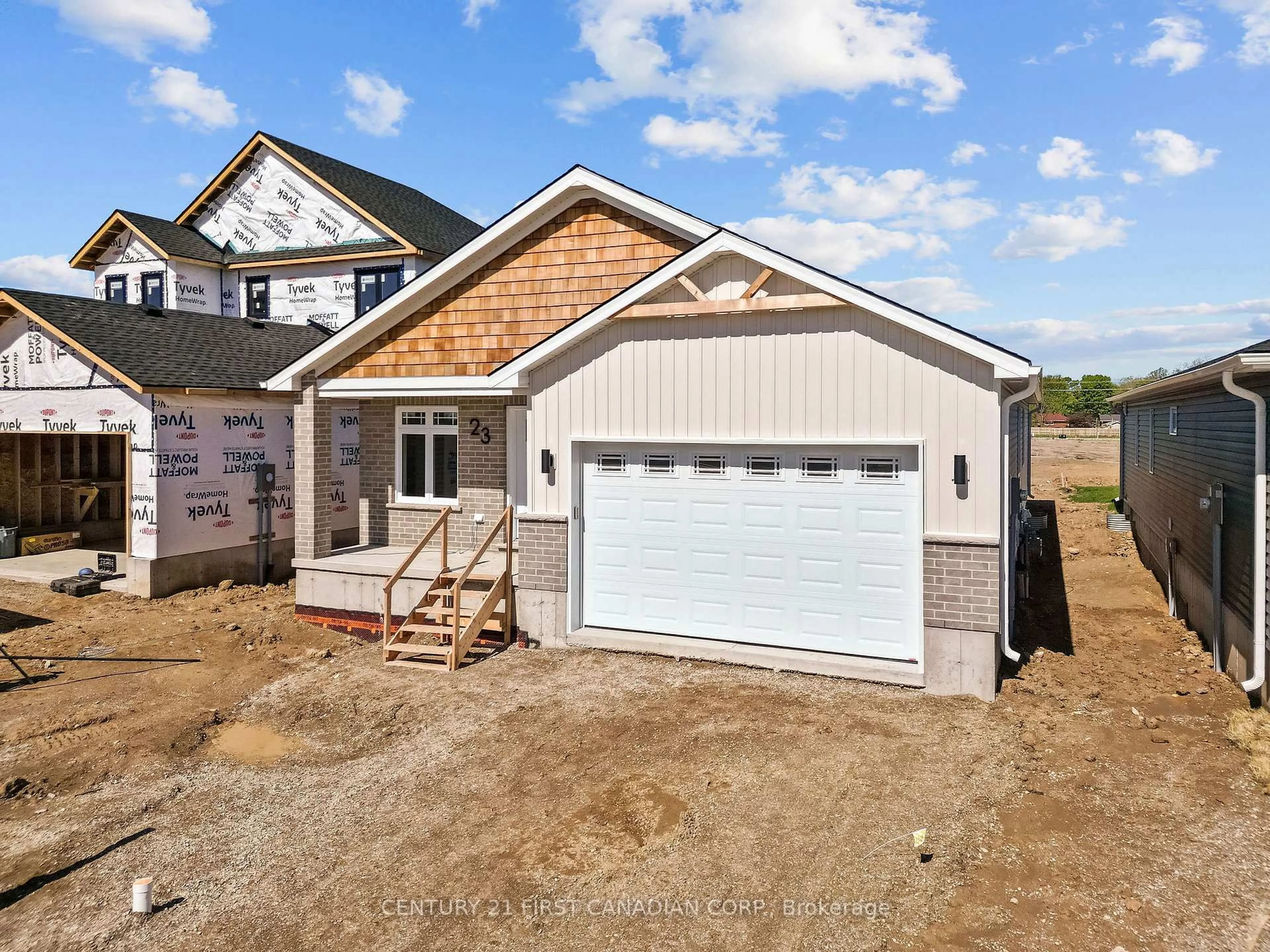 Home with vinyl exterior material, unknown for 23 Sheldabren St, North Middlesex Ontario N0M 1A0