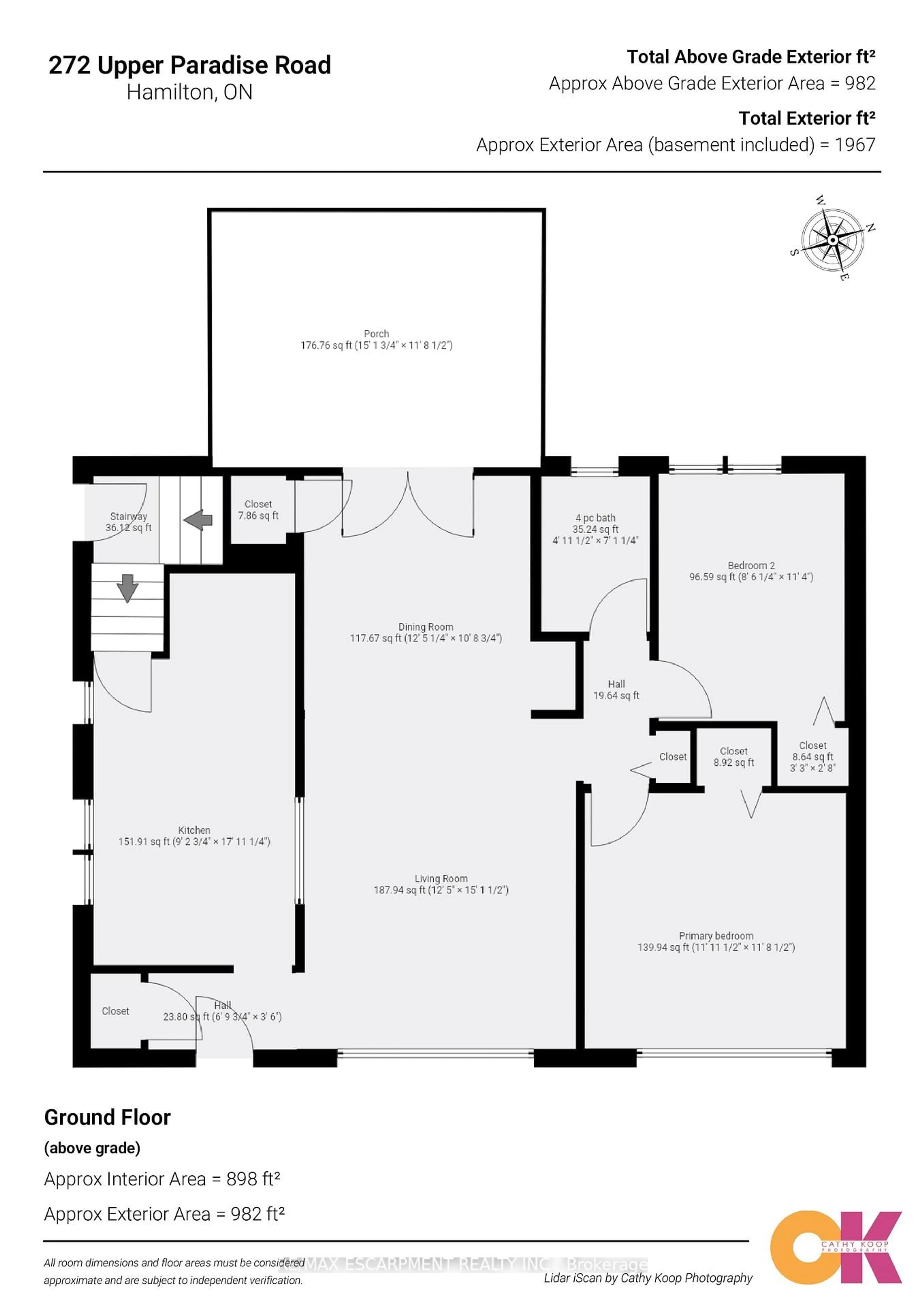 Floor plan for 272 Upper Paradise Rd, Hamilton Ontario L9C 5C2
