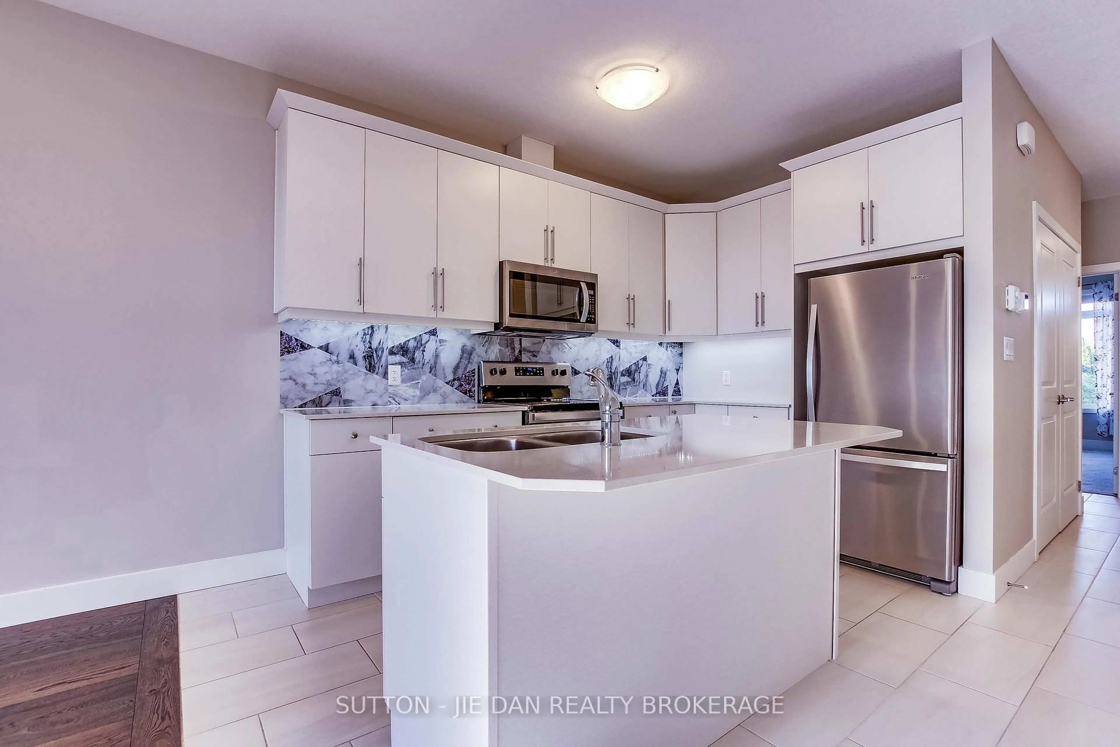 Open concept kitchen, ceramic/tile floor for 1375 Whetherfield St #61, London North Ontario N6H 0E5