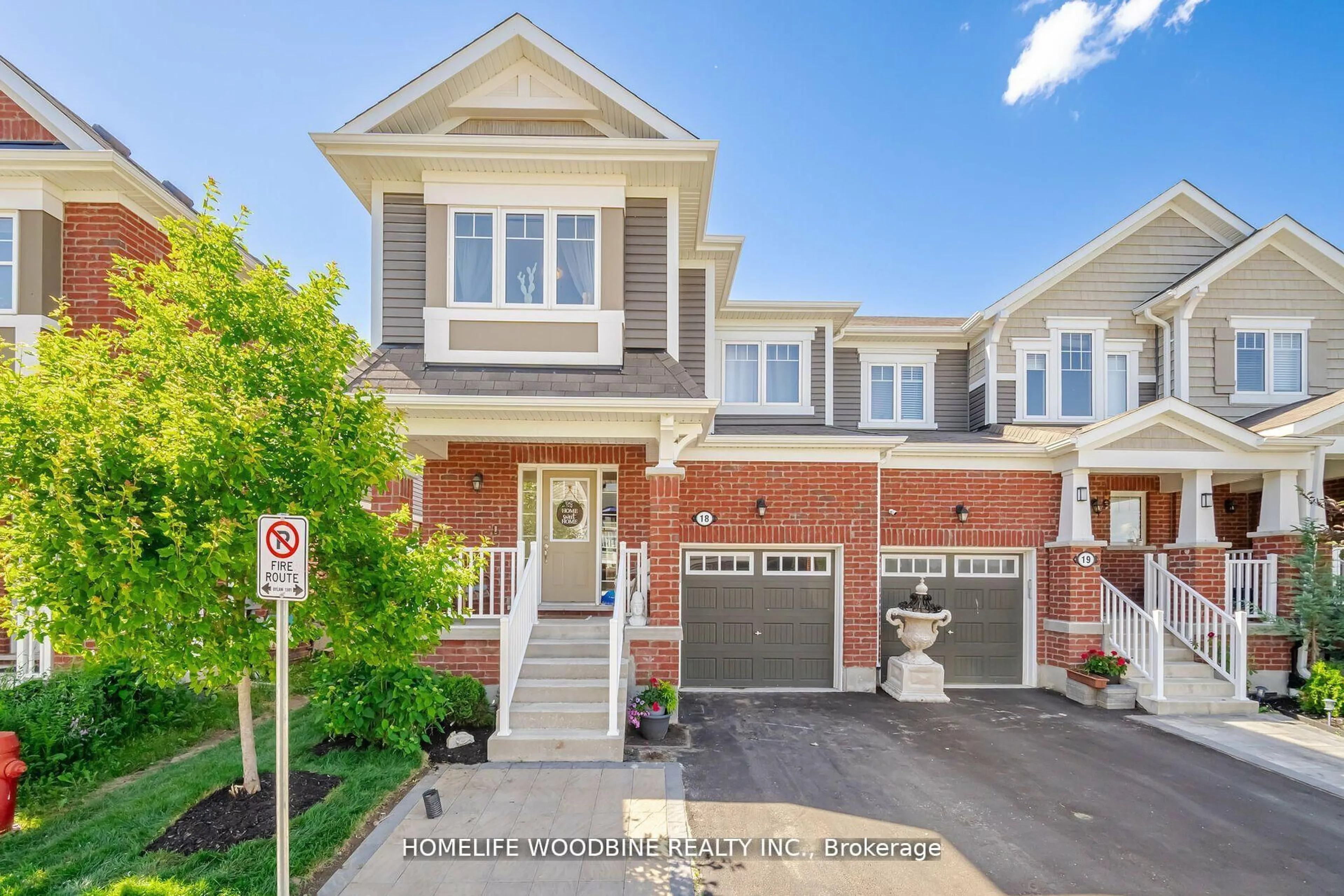 Home with brick exterior material, street for 143 Ridge Rd #18, Cambridge Ontario N3E 0C7