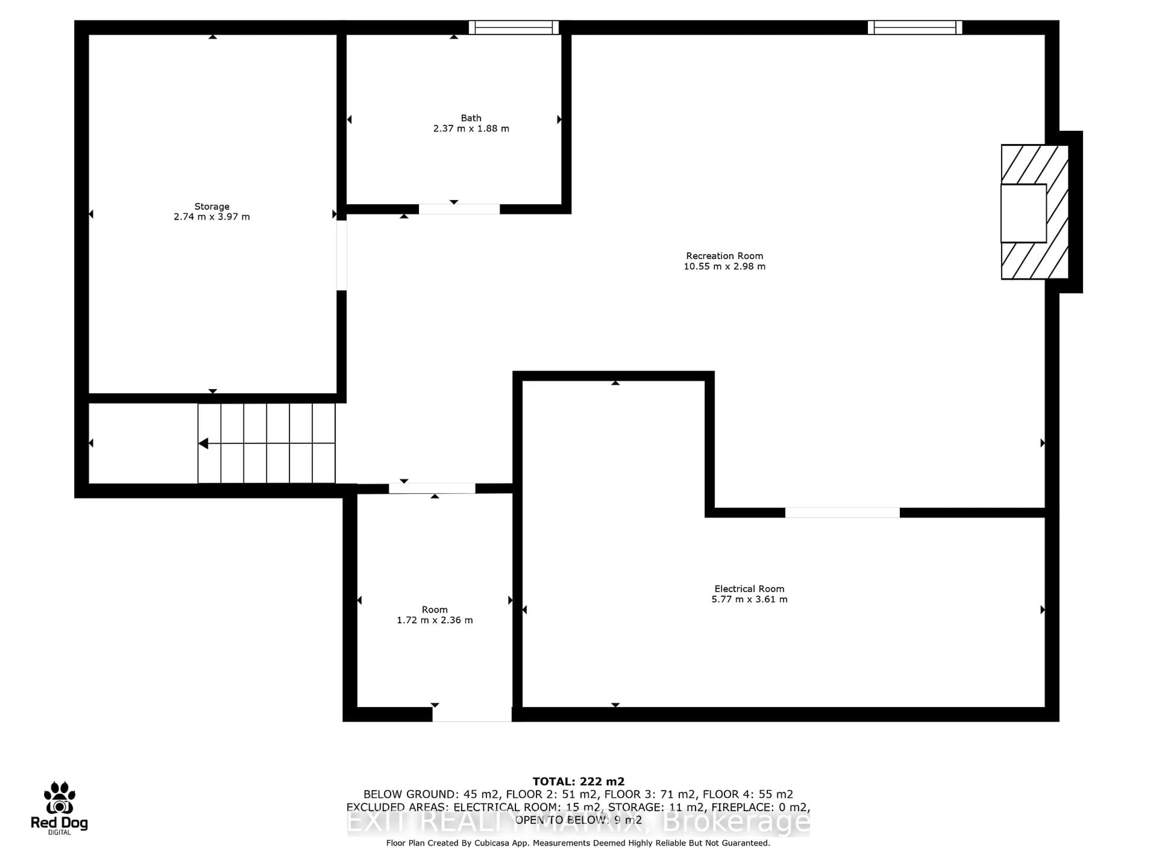 Floor plan for 2418 Rideau Rd, Ottawa Ontario K1X 1B2