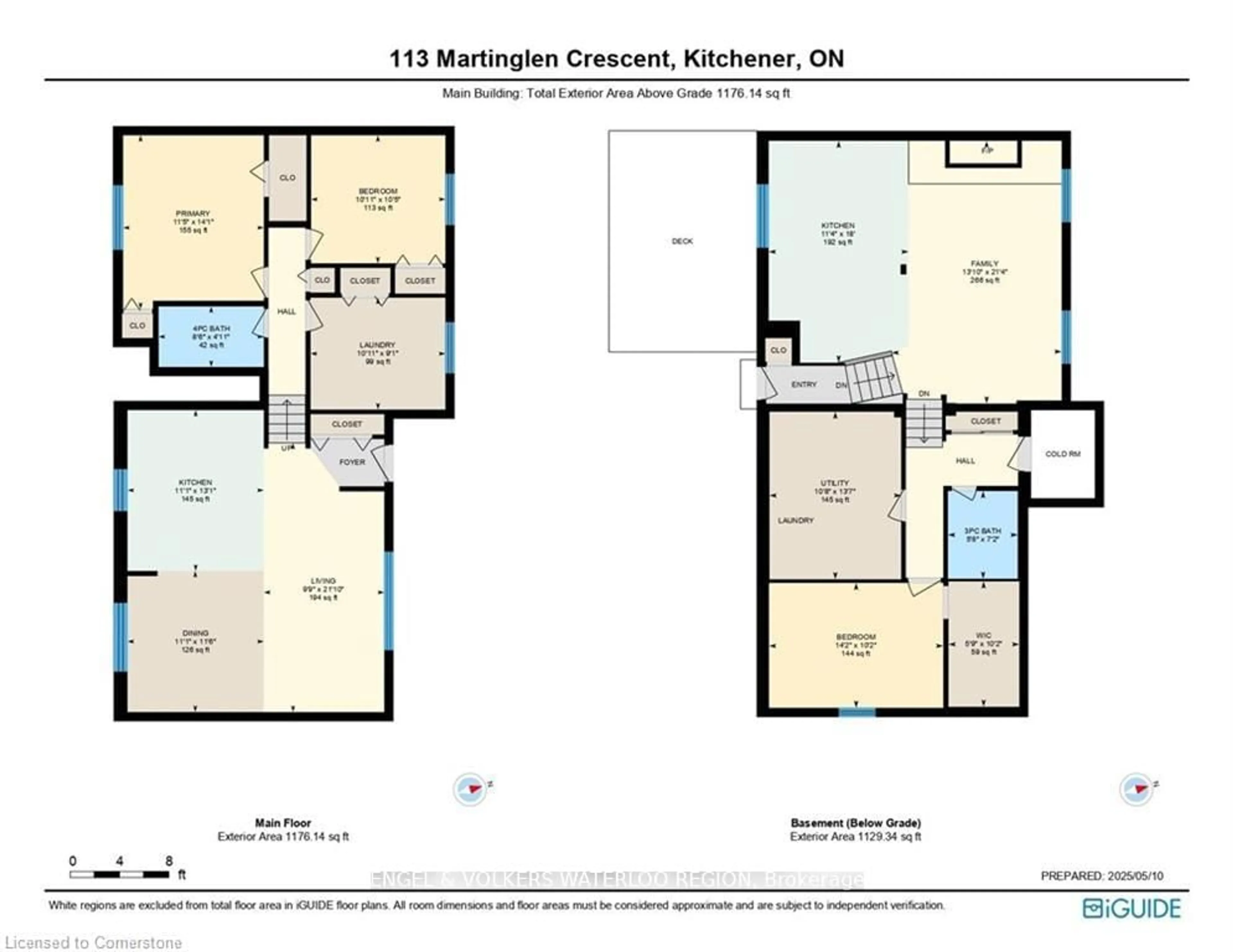 Floor plan for 113 Martinglen Cres, Kitchener Ontario N2E 2A3