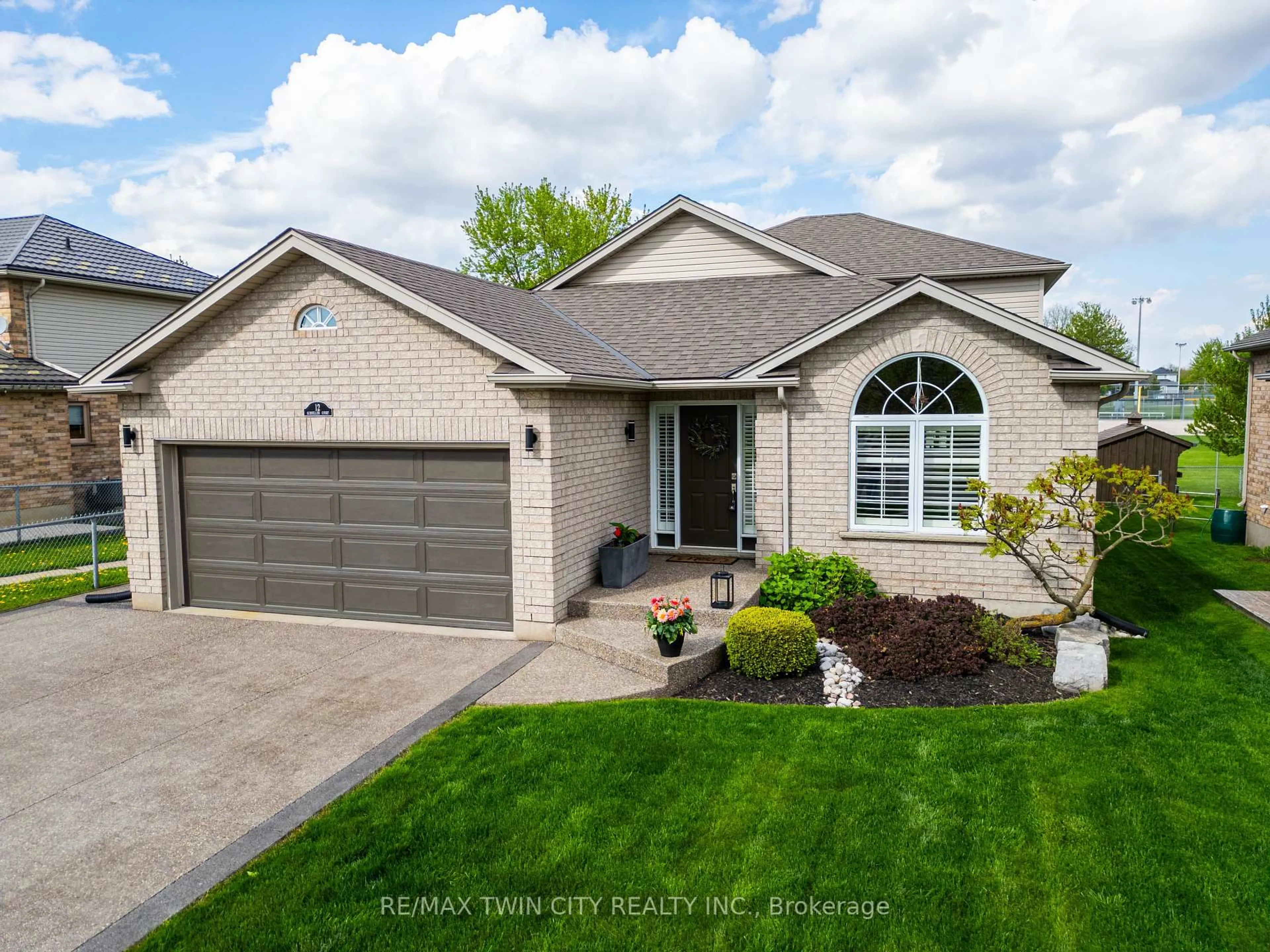 Home with brick exterior material, street for 12 Schneller Crt, Wilmot Ontario N3A 2K8