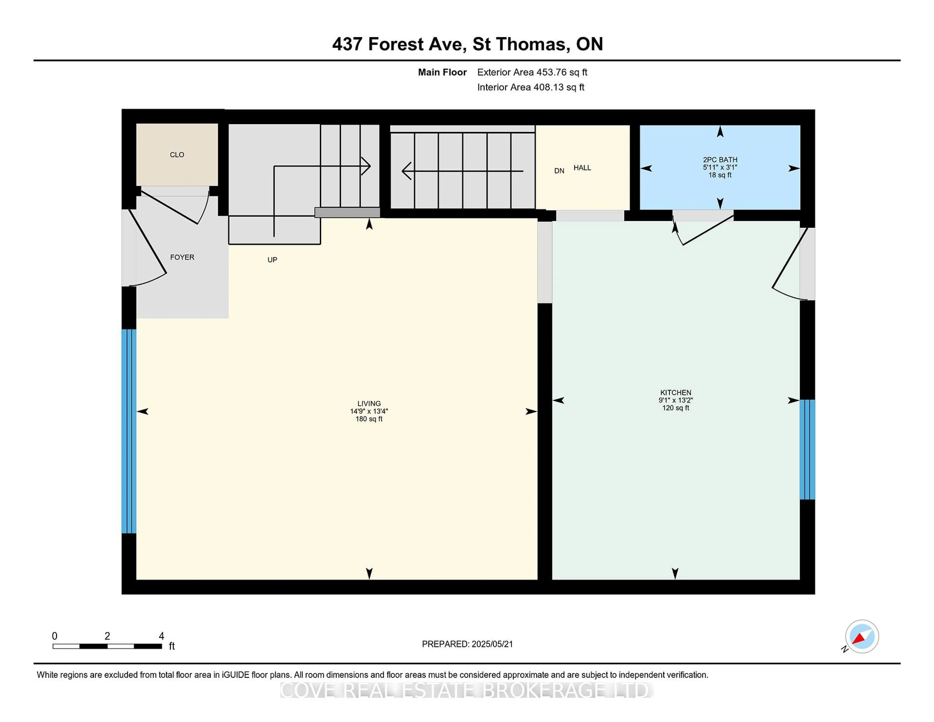 Floor plan for 437 Forest Ave, St. Thomas Ontario N5R 5G2