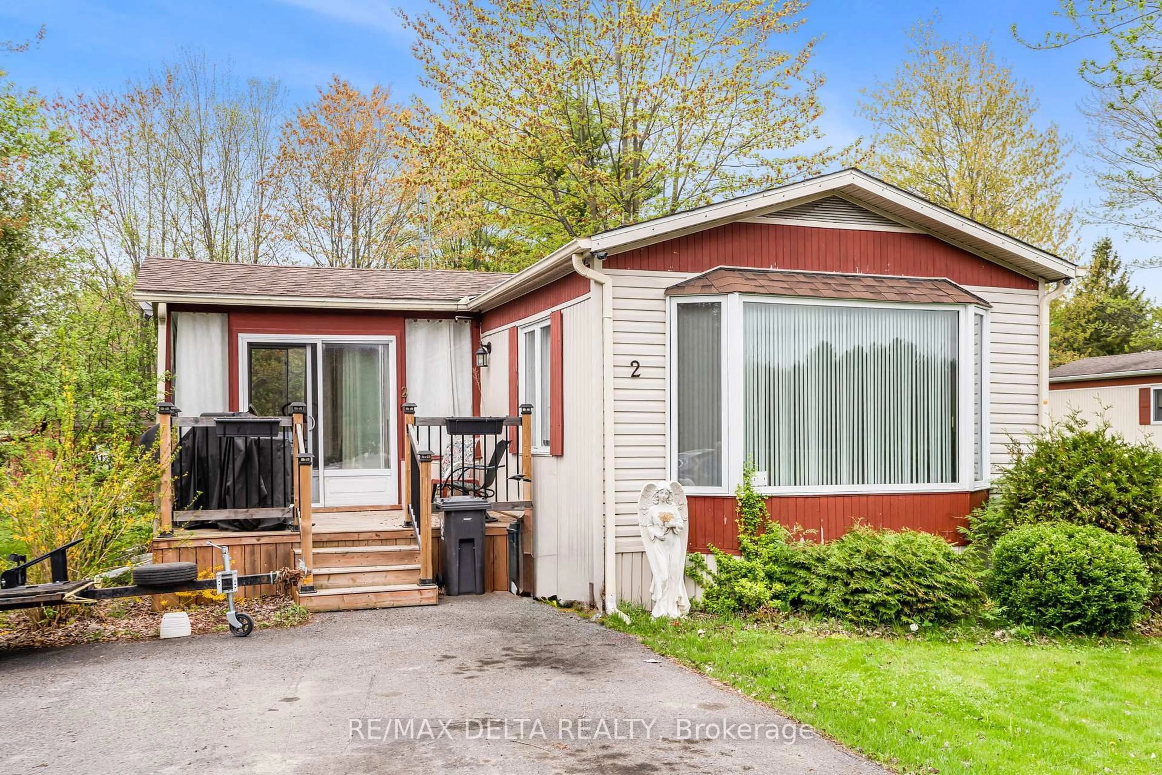 Home with vinyl exterior material, street for 5279 County Road 17 Rd #2, Alfred and Plantagenet Ontario K0B 1A0