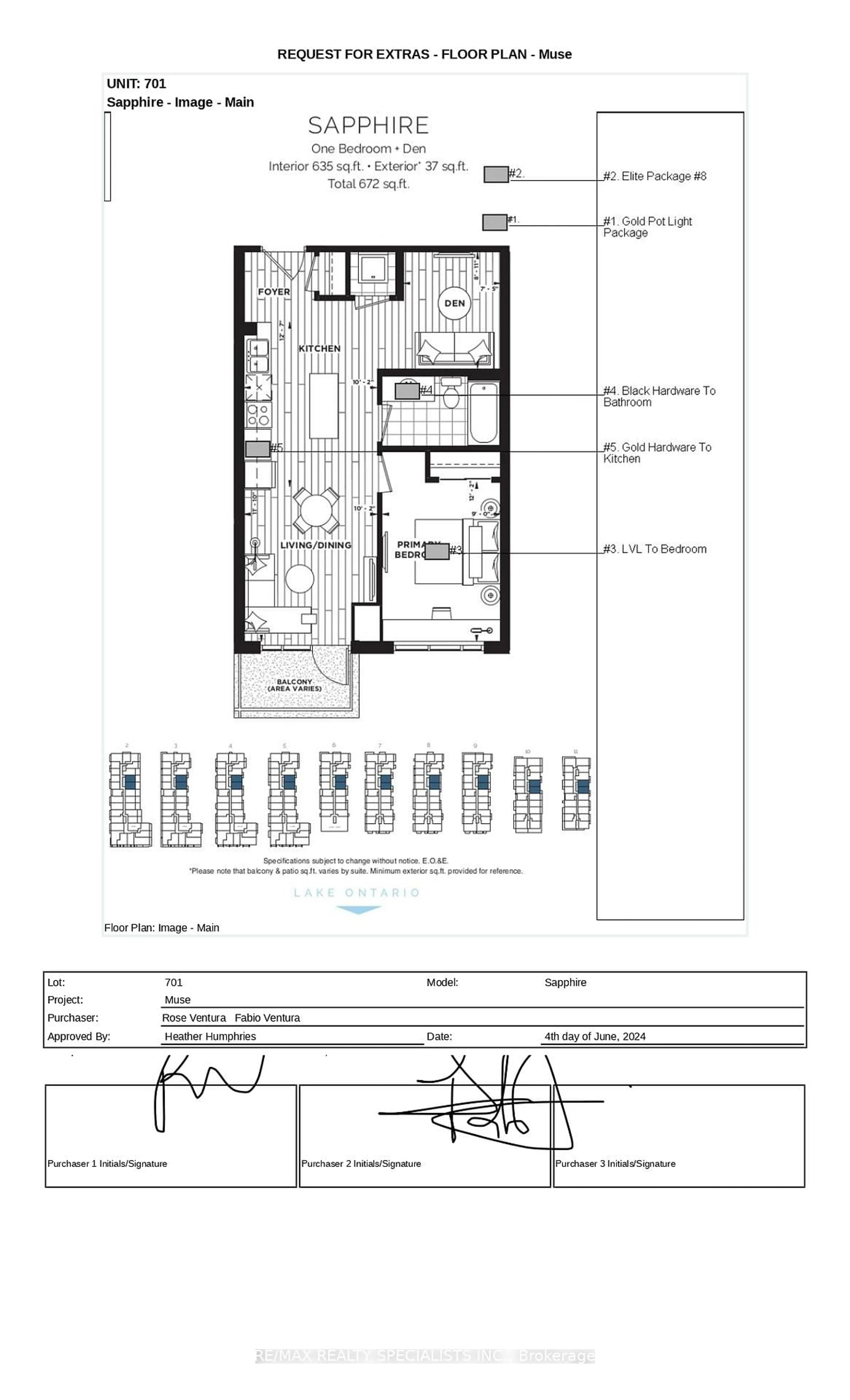 Floor plan for 461 Green Rd #701, Hamilton Ontario L9E 5B4