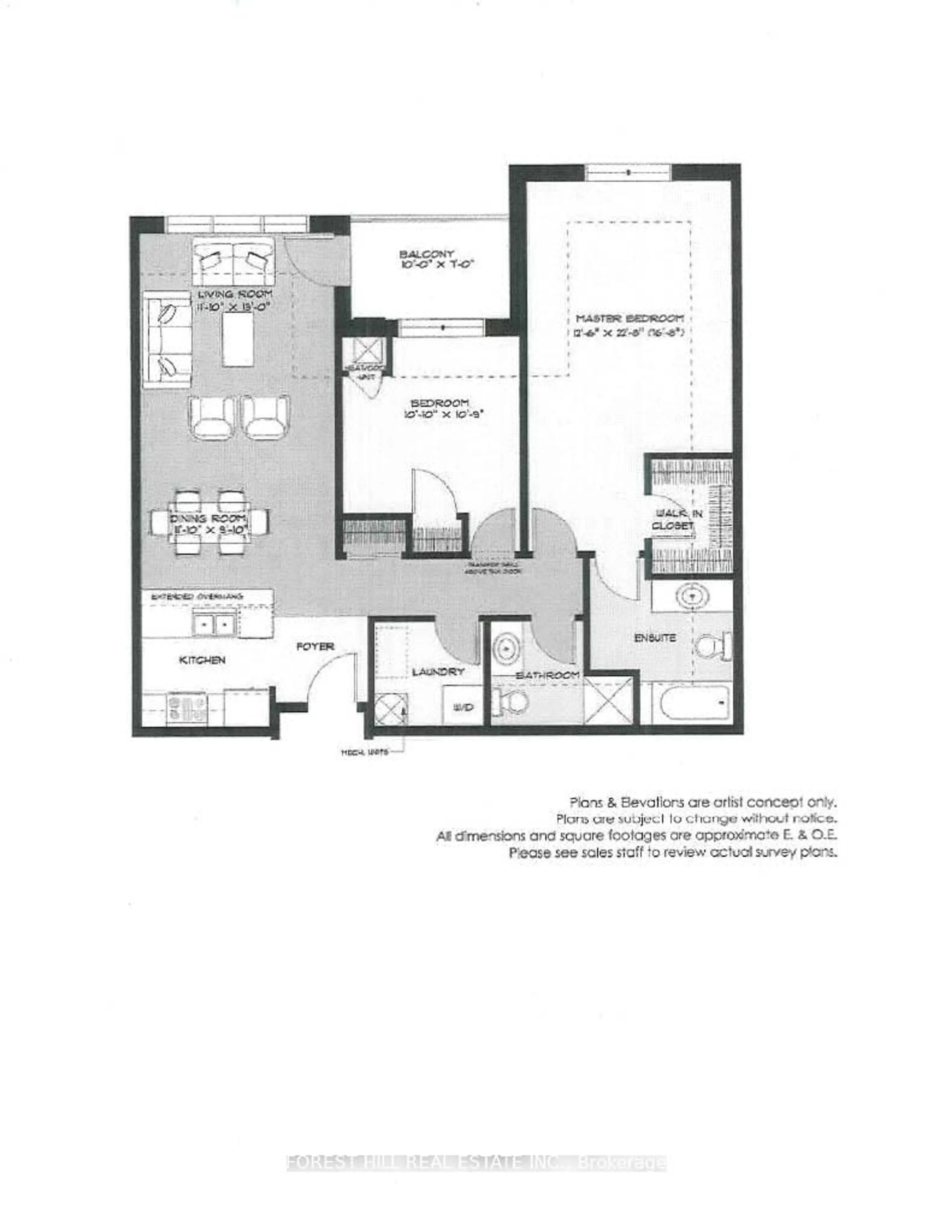 Floor plan for 740 Augusta Dr #105, Kingston Ontario K7P 0R5