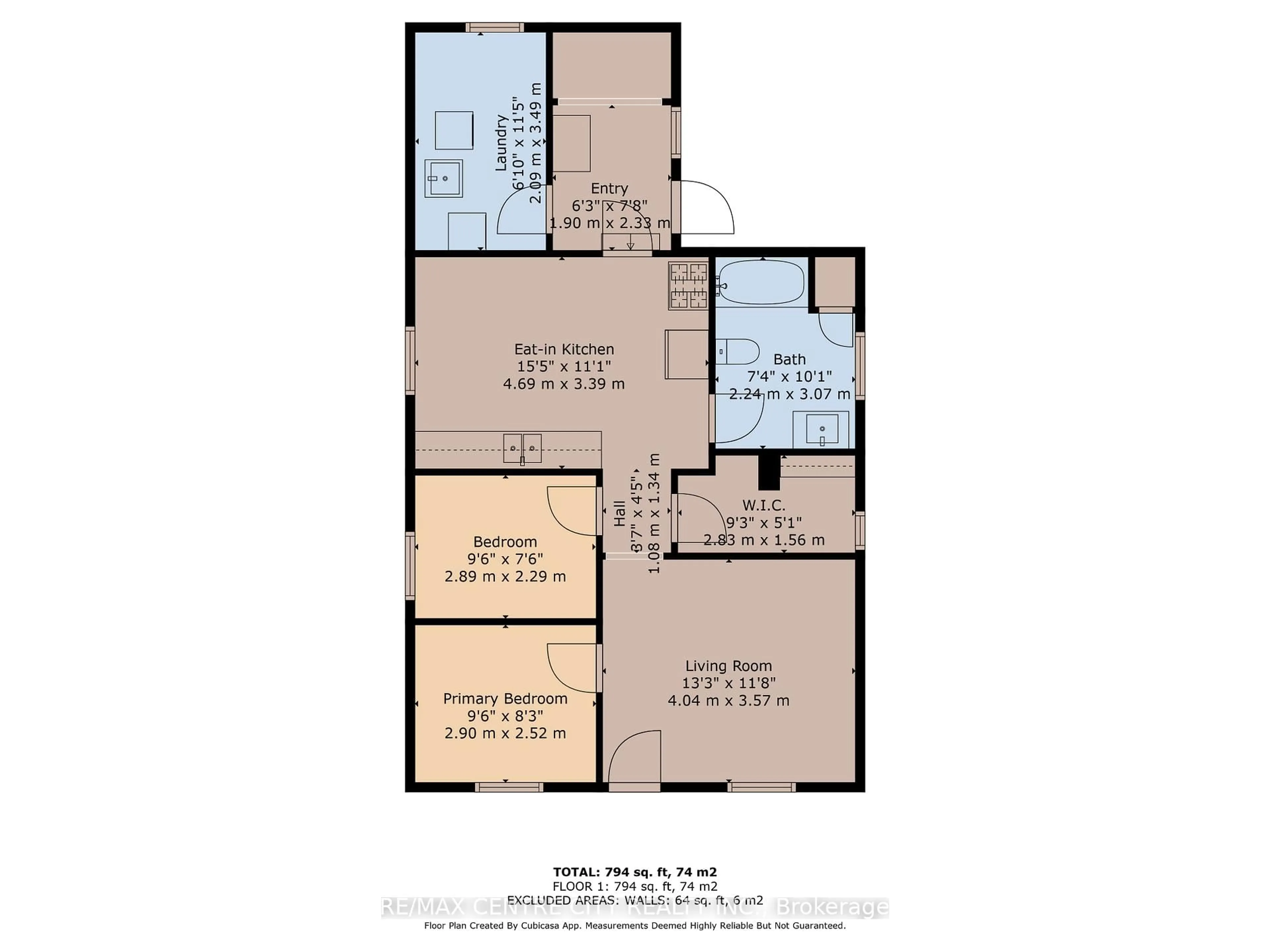 Floor plan for 582 Pall Mall St, London East Ontario N5Y 2Z9