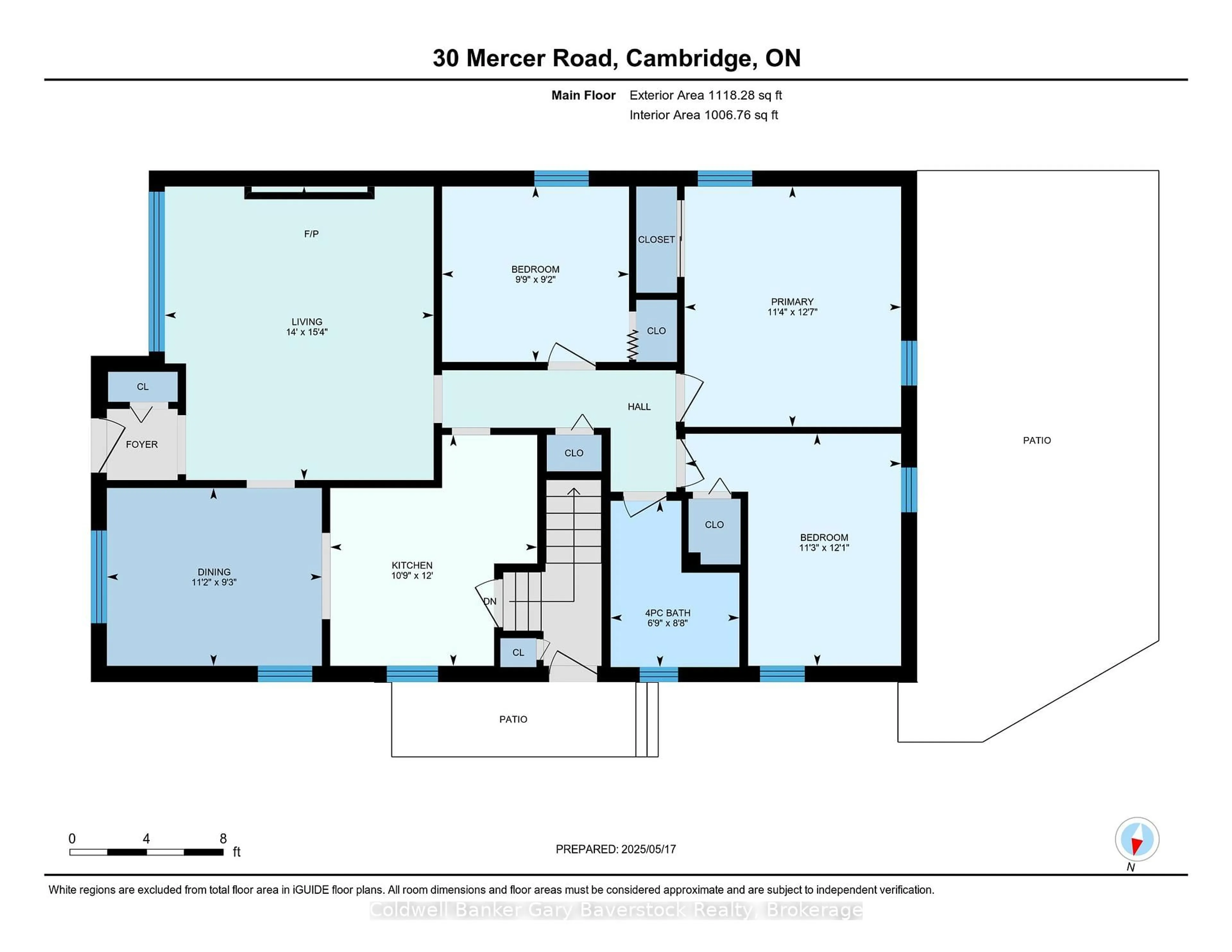 Floor plan for 30 Mercer Rd, Cambridge Ontario N1R 5A8