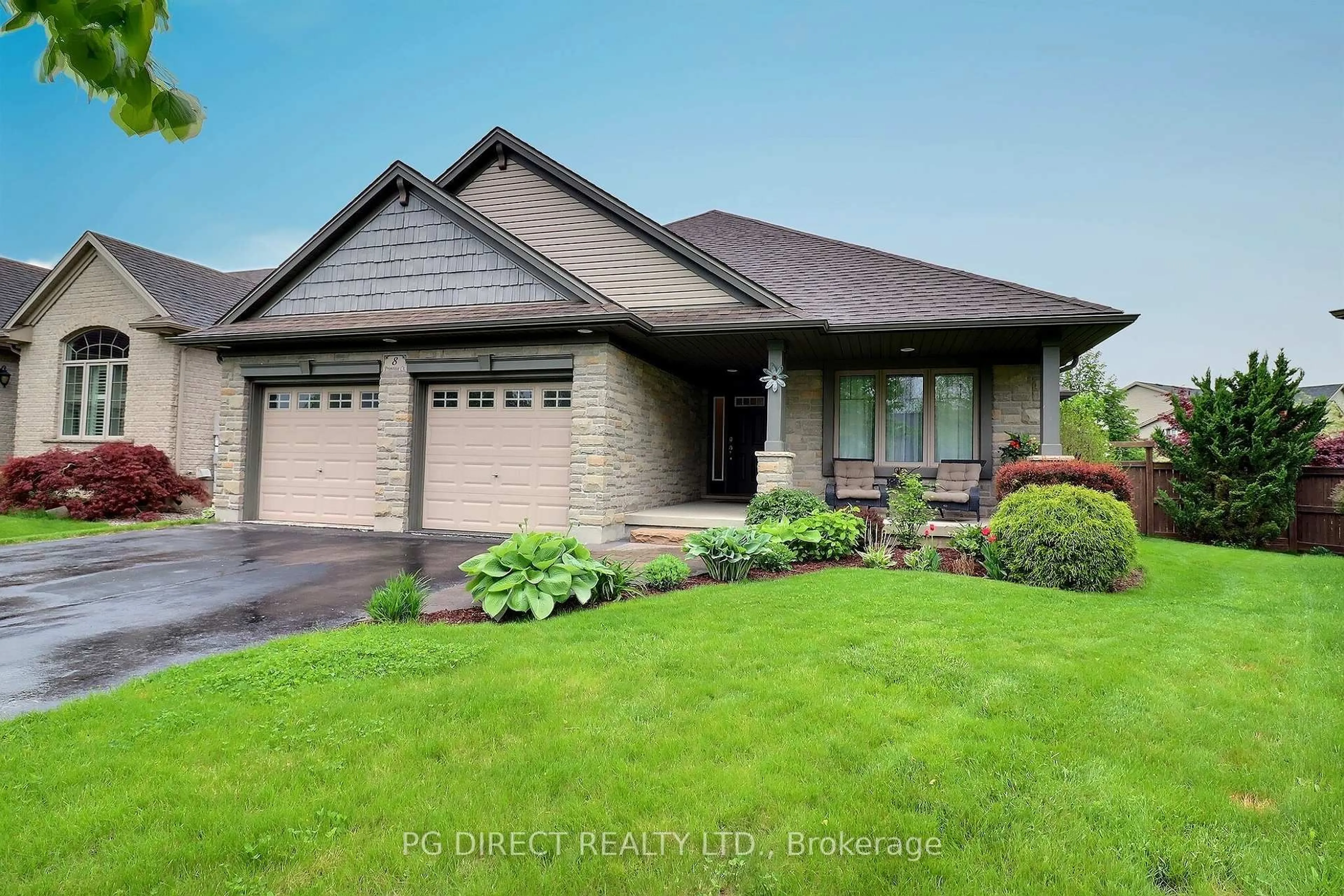 Home with brick exterior material, street for 8 Primrose Crt, St. Thomas Ontario N5P 0B3