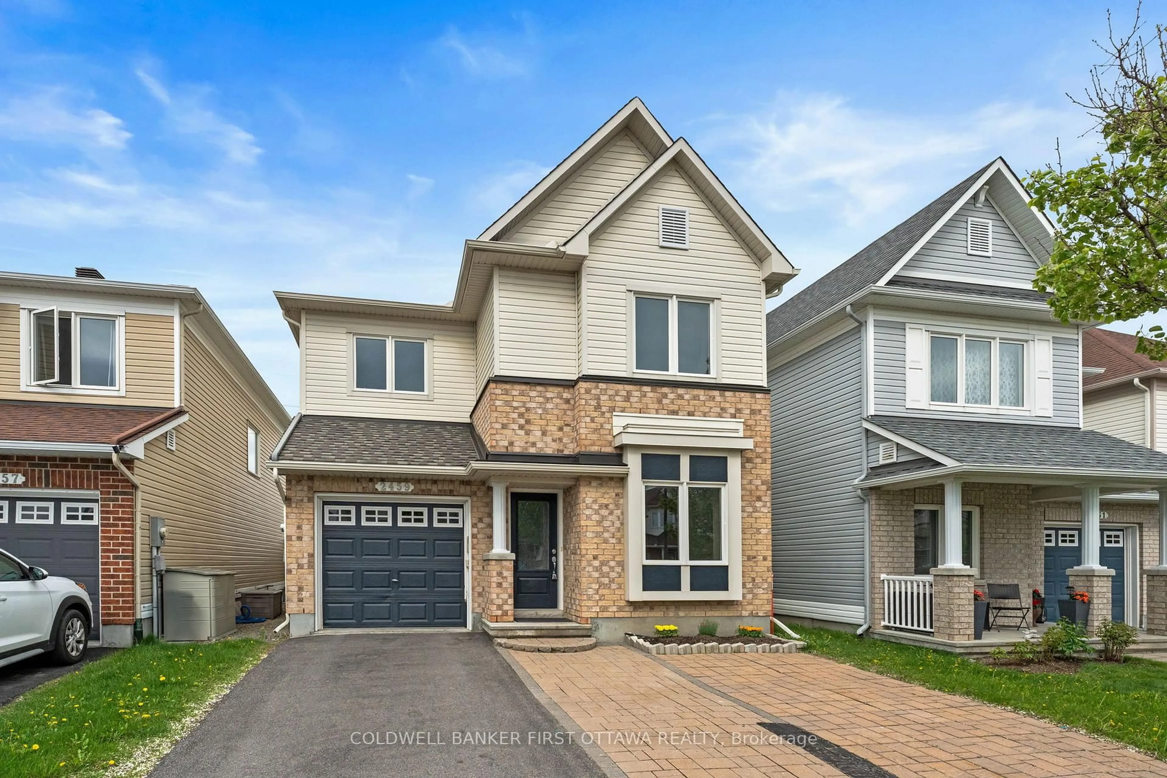 Home with brick exterior material, street for 2459 ESPRIT Dr, Ottawa Ontario K4A 0S3
