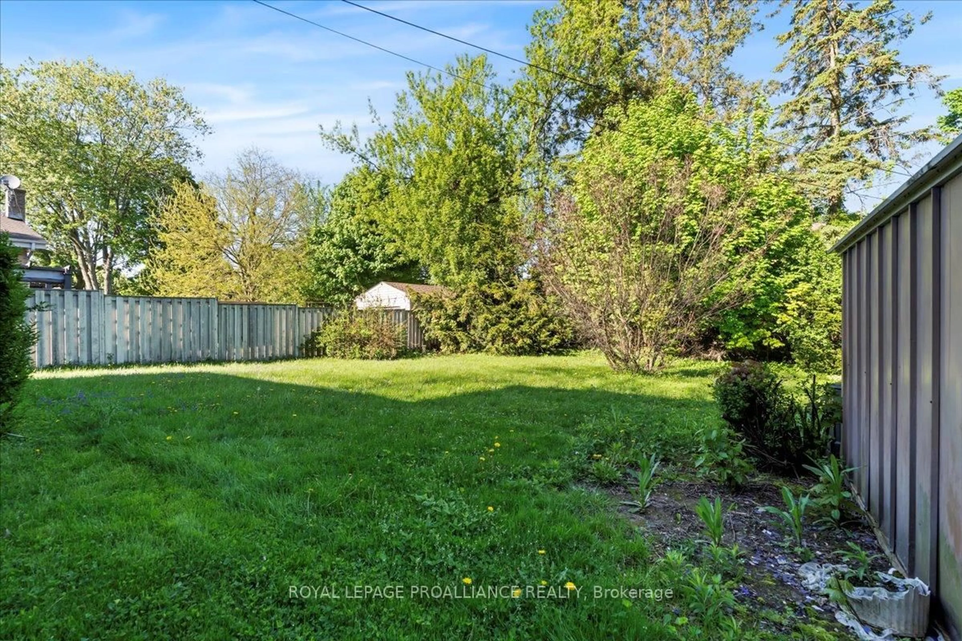 A pic from outside/outdoor area/front of a property/back of a property/a pic from drone, forest/trees view for 19 Alfred Dr, Belleville Ontario K8N 4M6