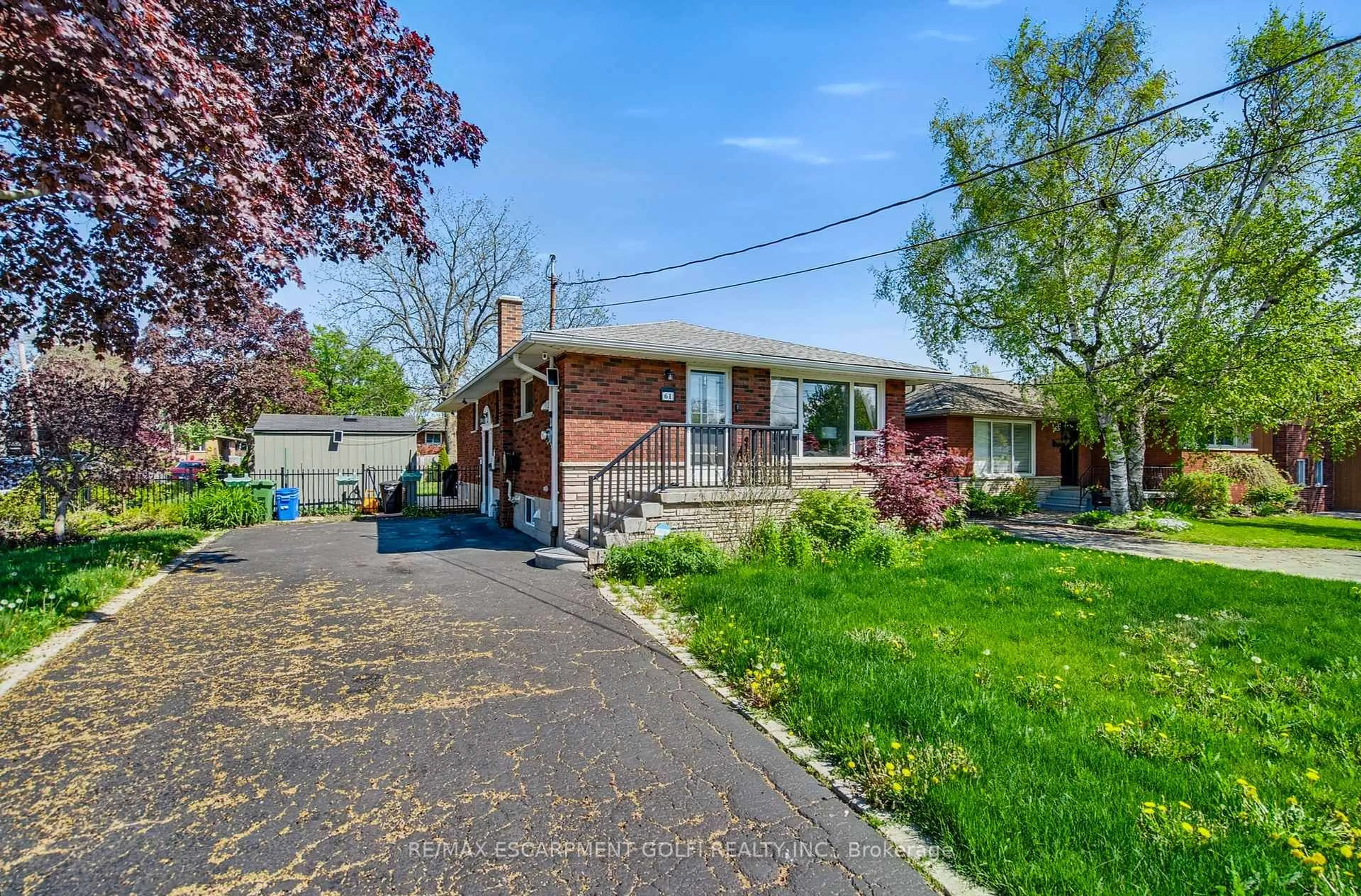 Home with brick exterior material, street for 61 Fisher Cres, Hamilton Ontario L9C 4N1