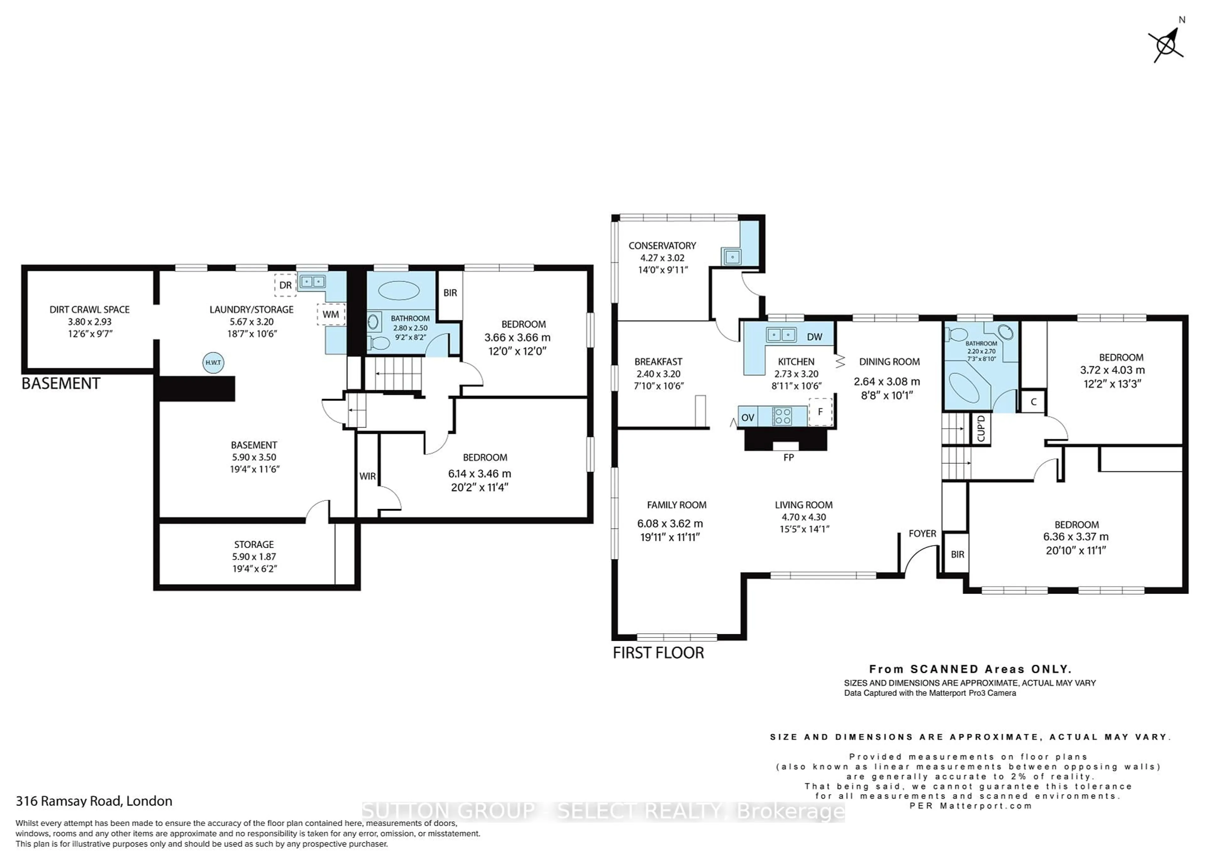 Floor plan for 316 Ramsay Rd, London North Ontario N6G 1N8