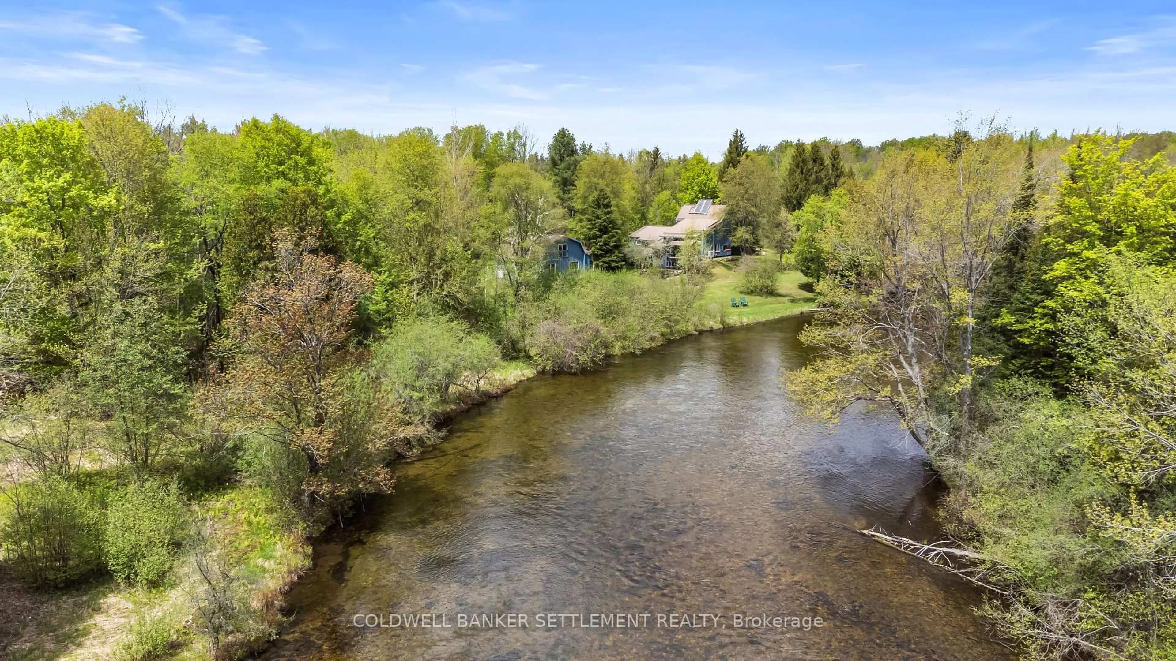 A pic from outside/outdoor area/front of a property/back of a property/a pic from drone, water/lake/river/ocean view for 142 Leonard Sdrd, Perth Ontario K7H 3C6