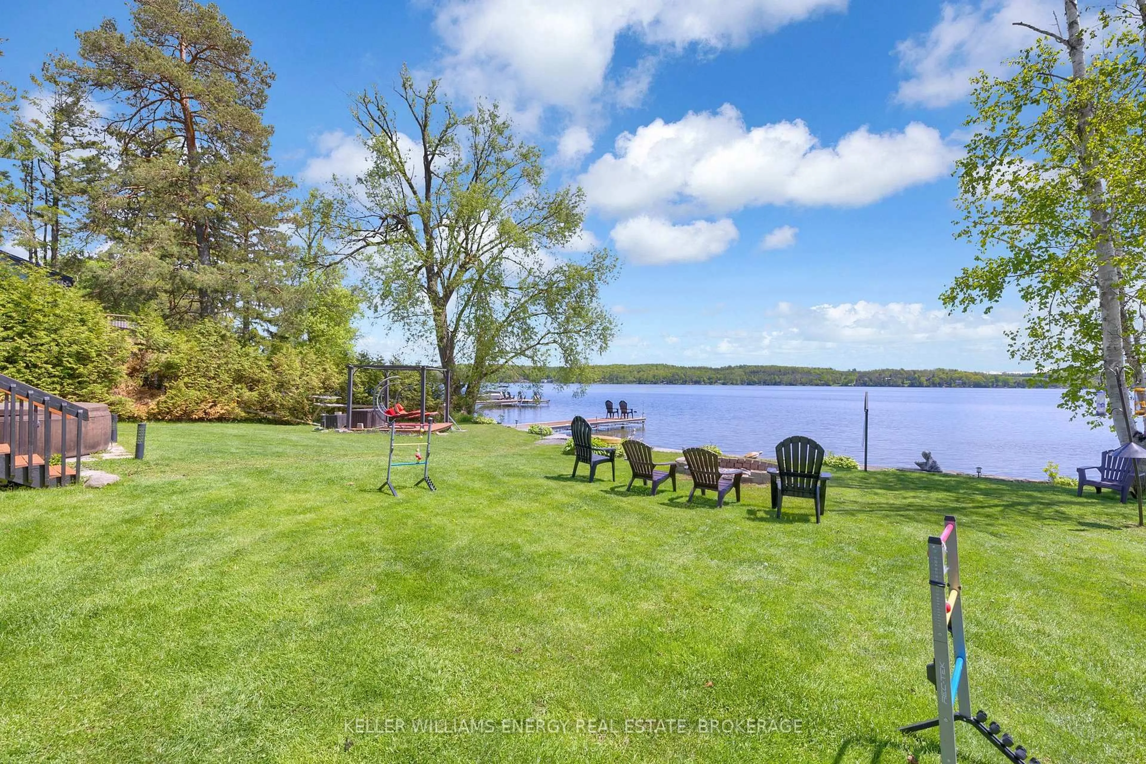 Patio, water/lake/river/ocean view for 531 Dalhaven Rd, Selwyn Ontario K0L 1T0