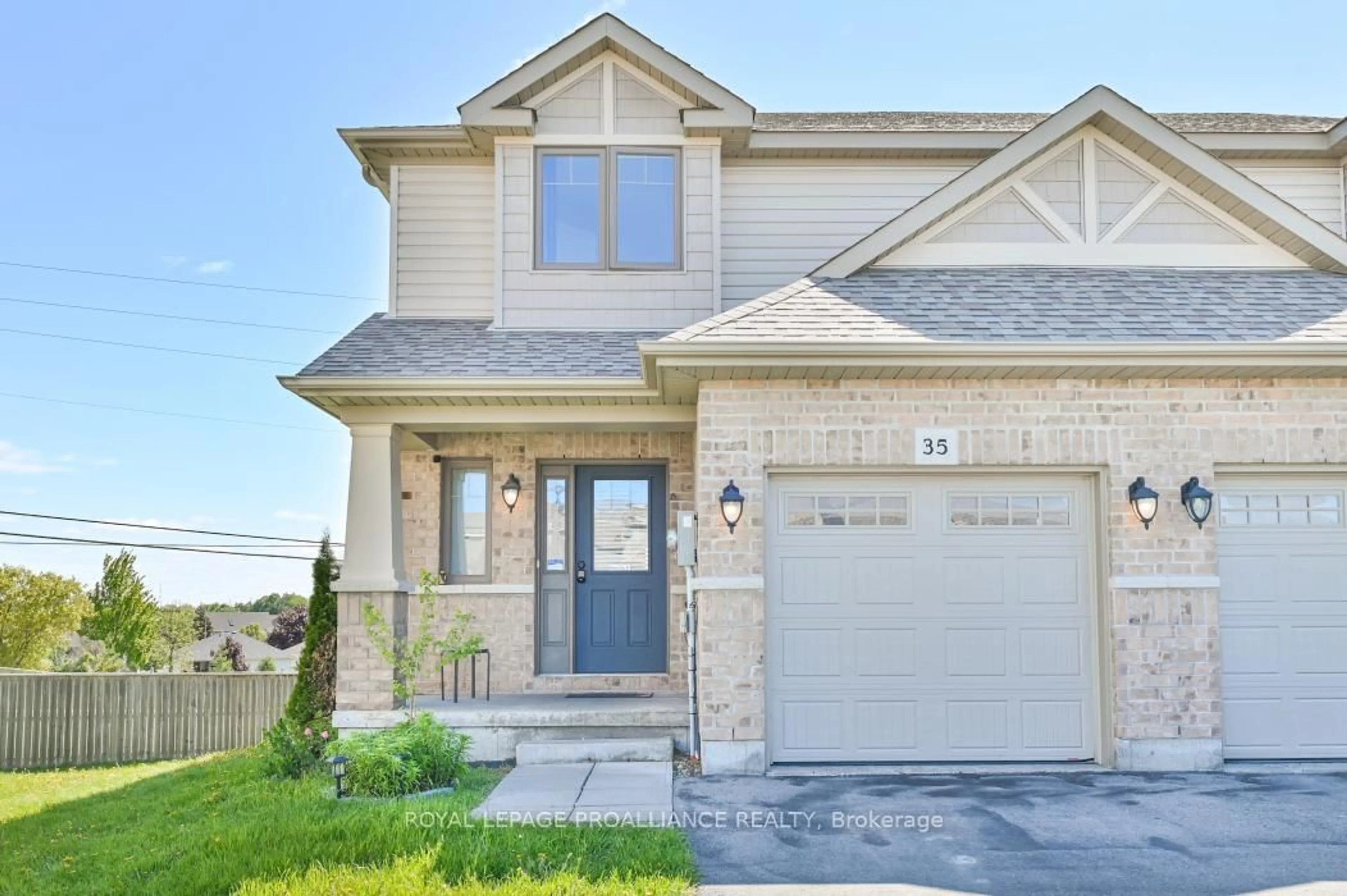 Home with brick exterior material, street for 35 Mountain Ash Dr, Belleville Ontario K8N 0E3