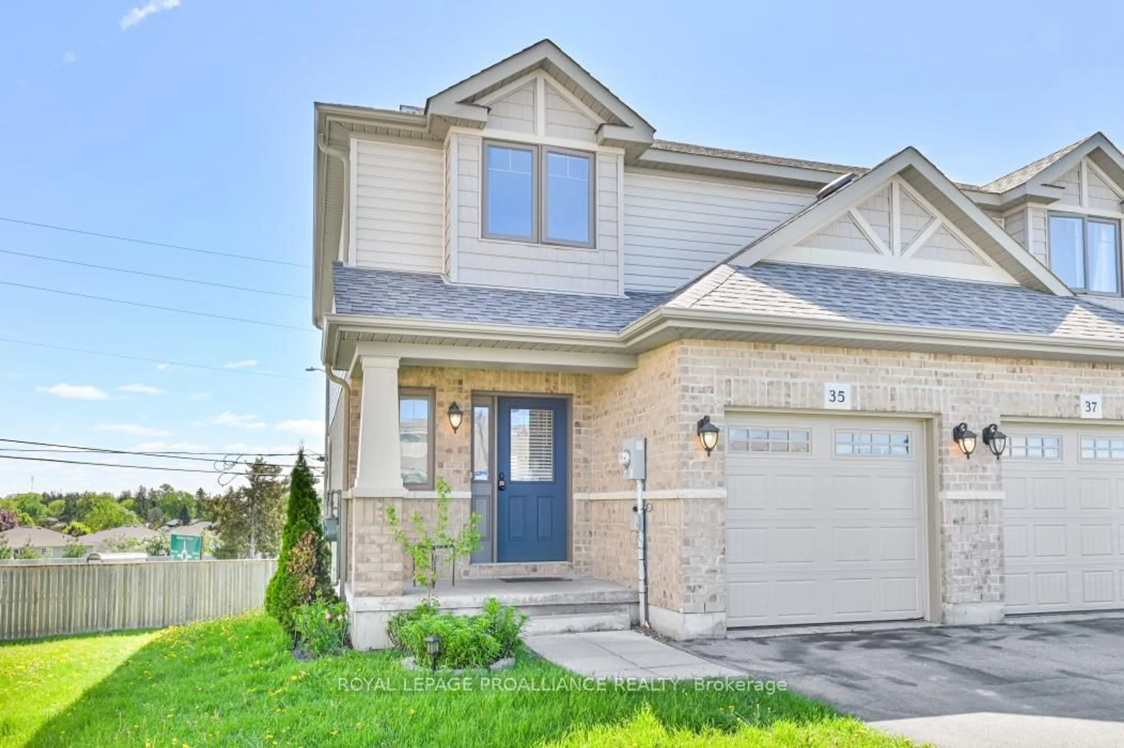Home with brick exterior material, street for 35 Mountain Ash Dr, Belleville Ontario K8N 0E3
