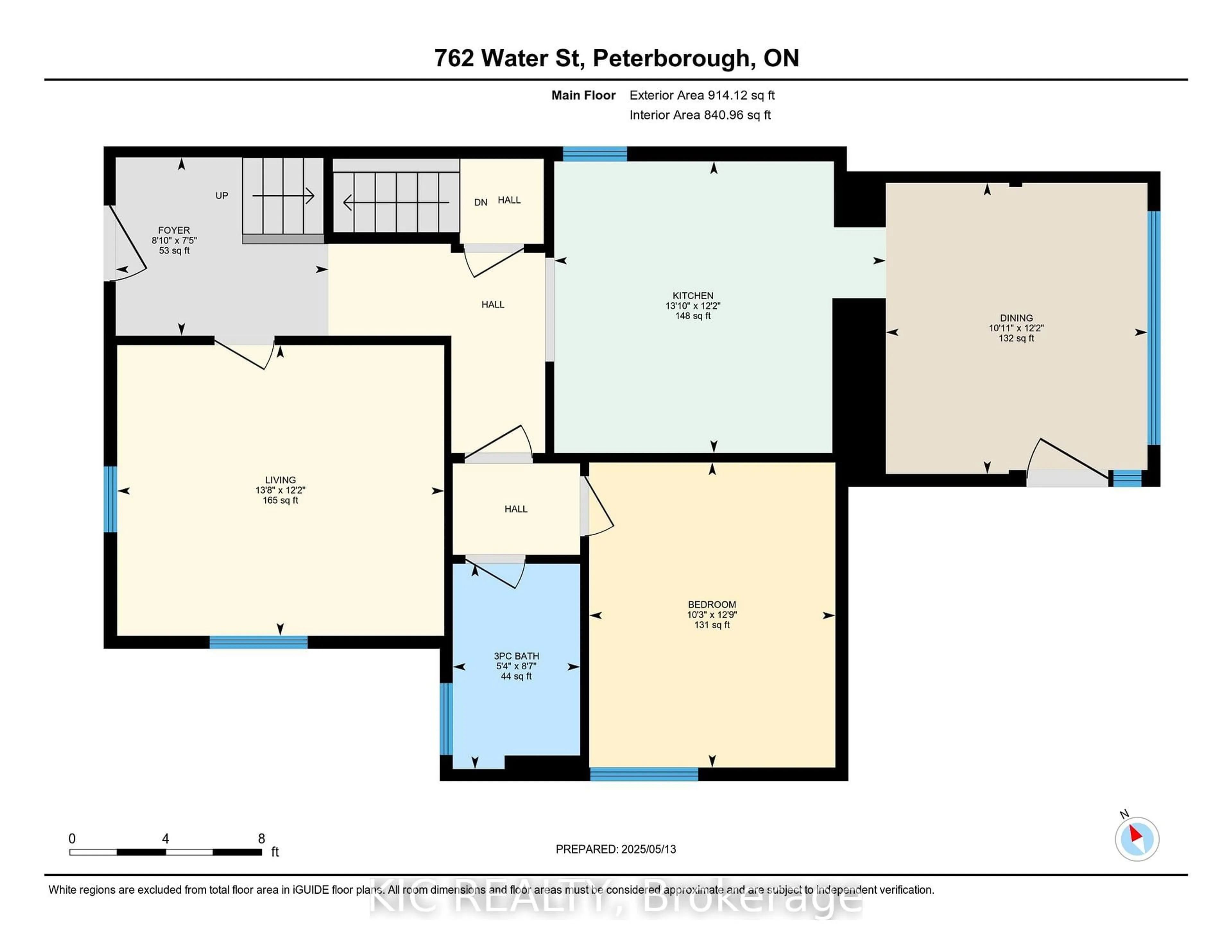 Floor plan for 762 Water St, Peterborough North Ontario K9H 3N6