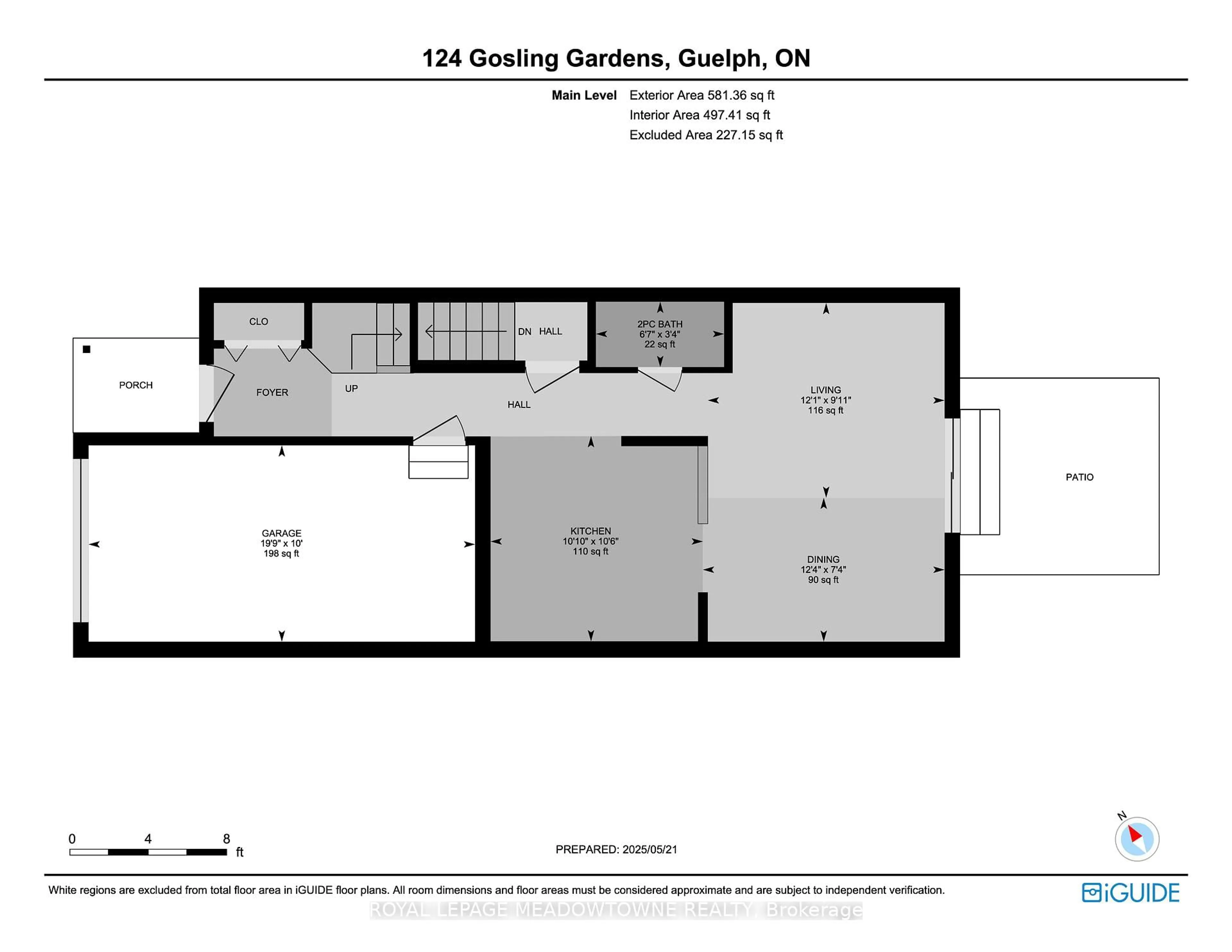 Floor plan for 124 Gosling Gdns #39, Guelph Ontario N1G 5K6