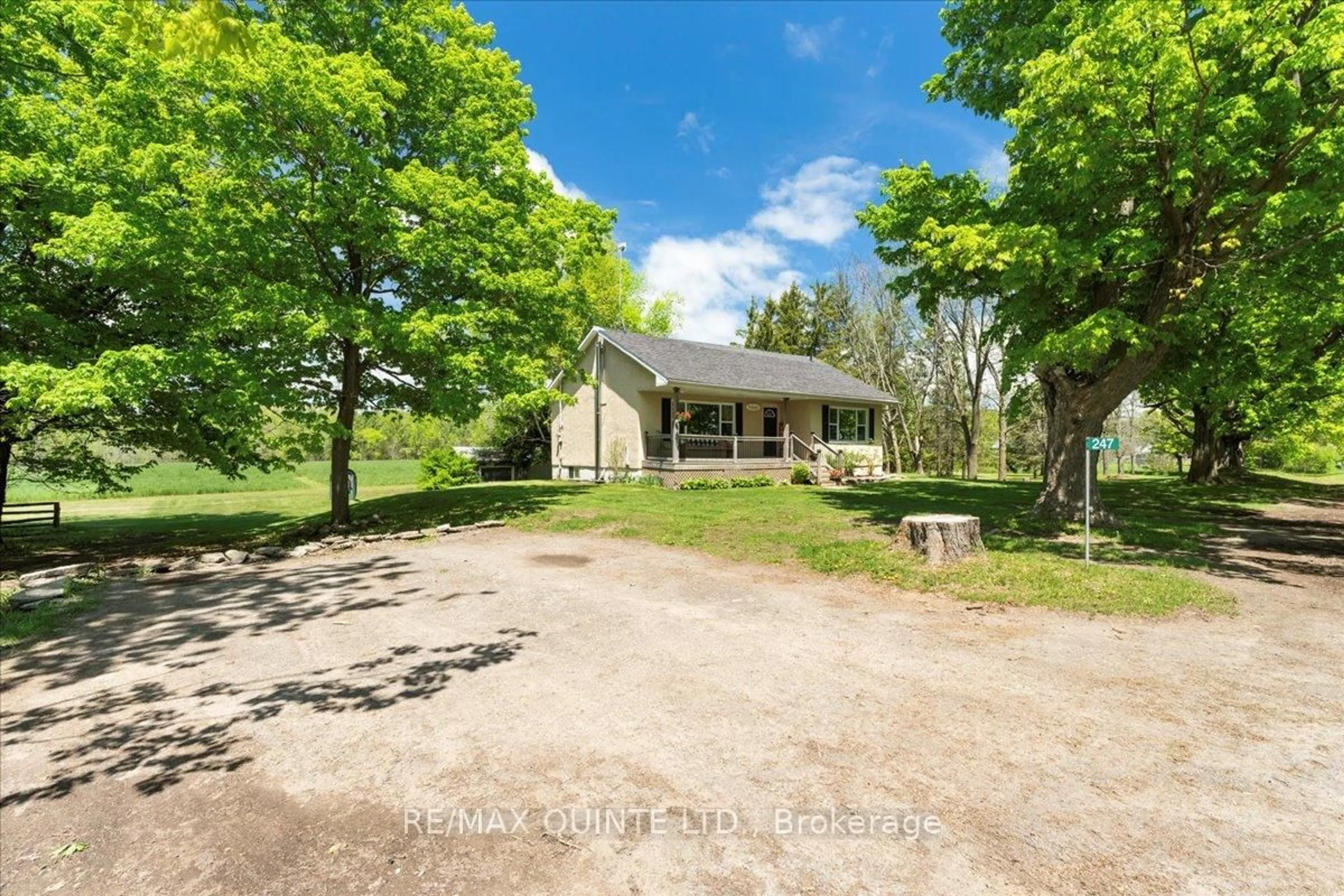 A pic from outside/outdoor area/front of a property/back of a property/a pic from drone, water/lake/river/ocean view for 247 Mckinley Crossroad Rd, Prince Edward County Ontario K0K 2T0