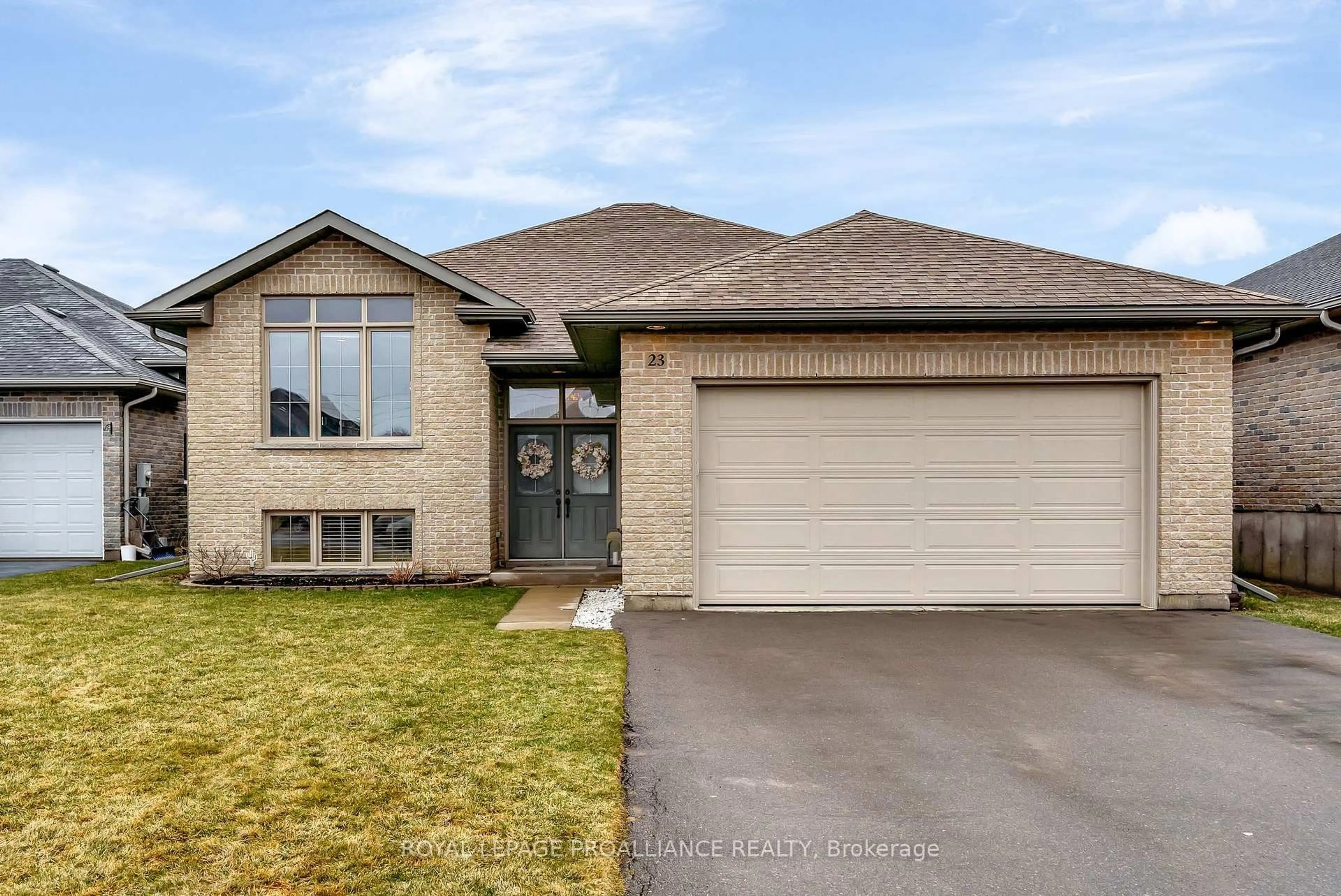 Home with brick exterior material, street for 23 Freedom Cres, Quinte West Ontario K8V 0C1