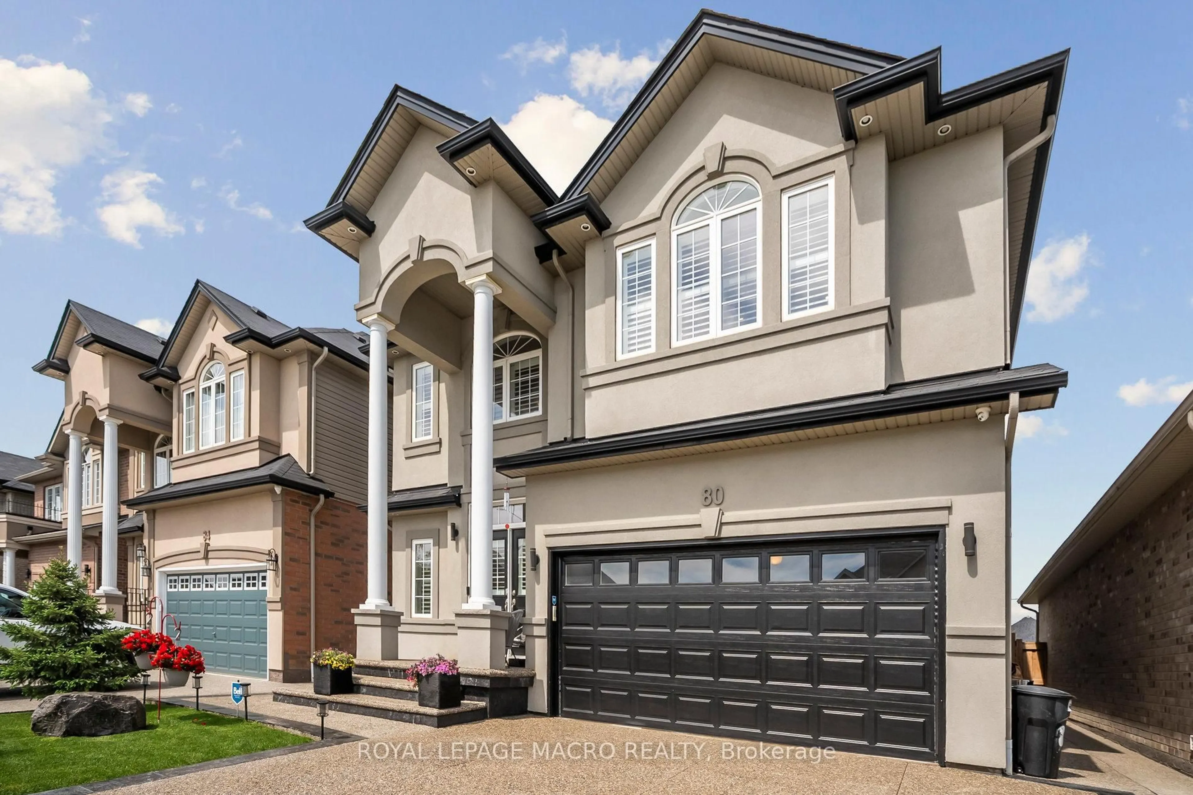 Home with vinyl exterior material, street for 80 Bellroyal Cres, Hamilton Ontario L8J 0E7