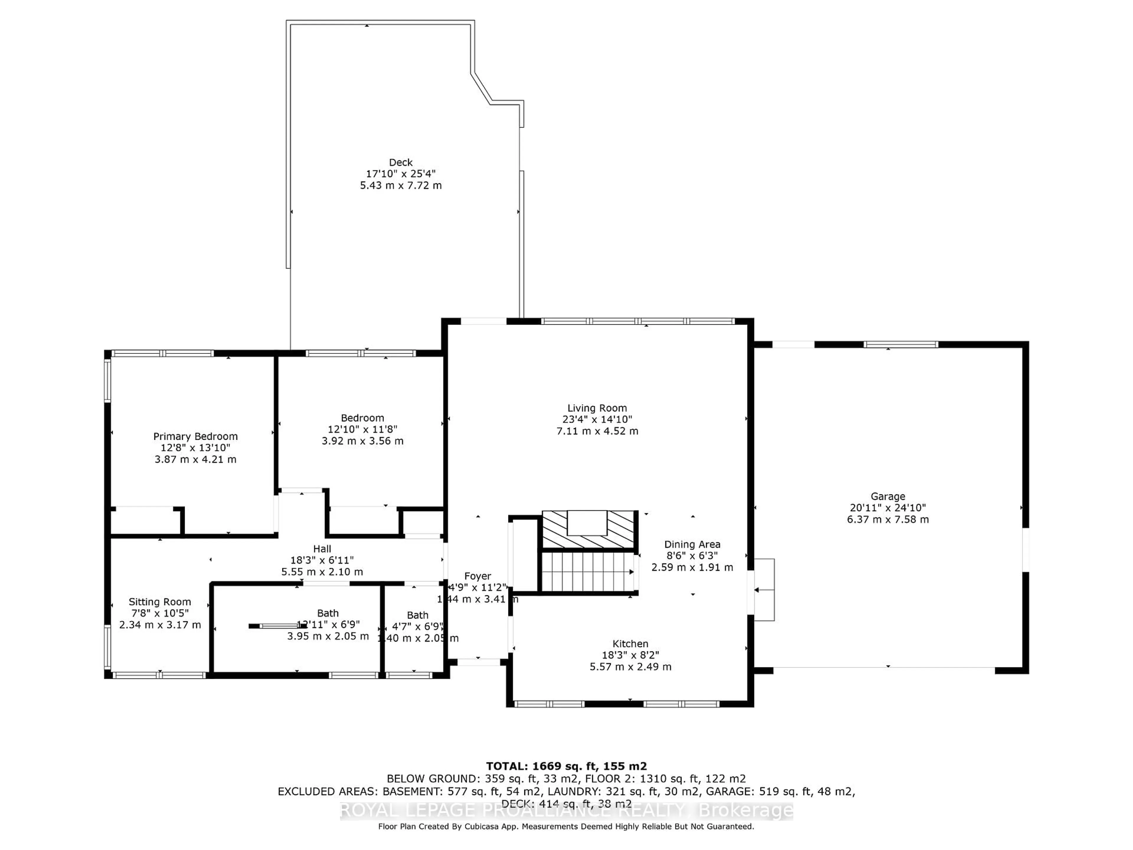 Floor plan for 7 Hutton Dr, Belleville Ontario K8P 1E9