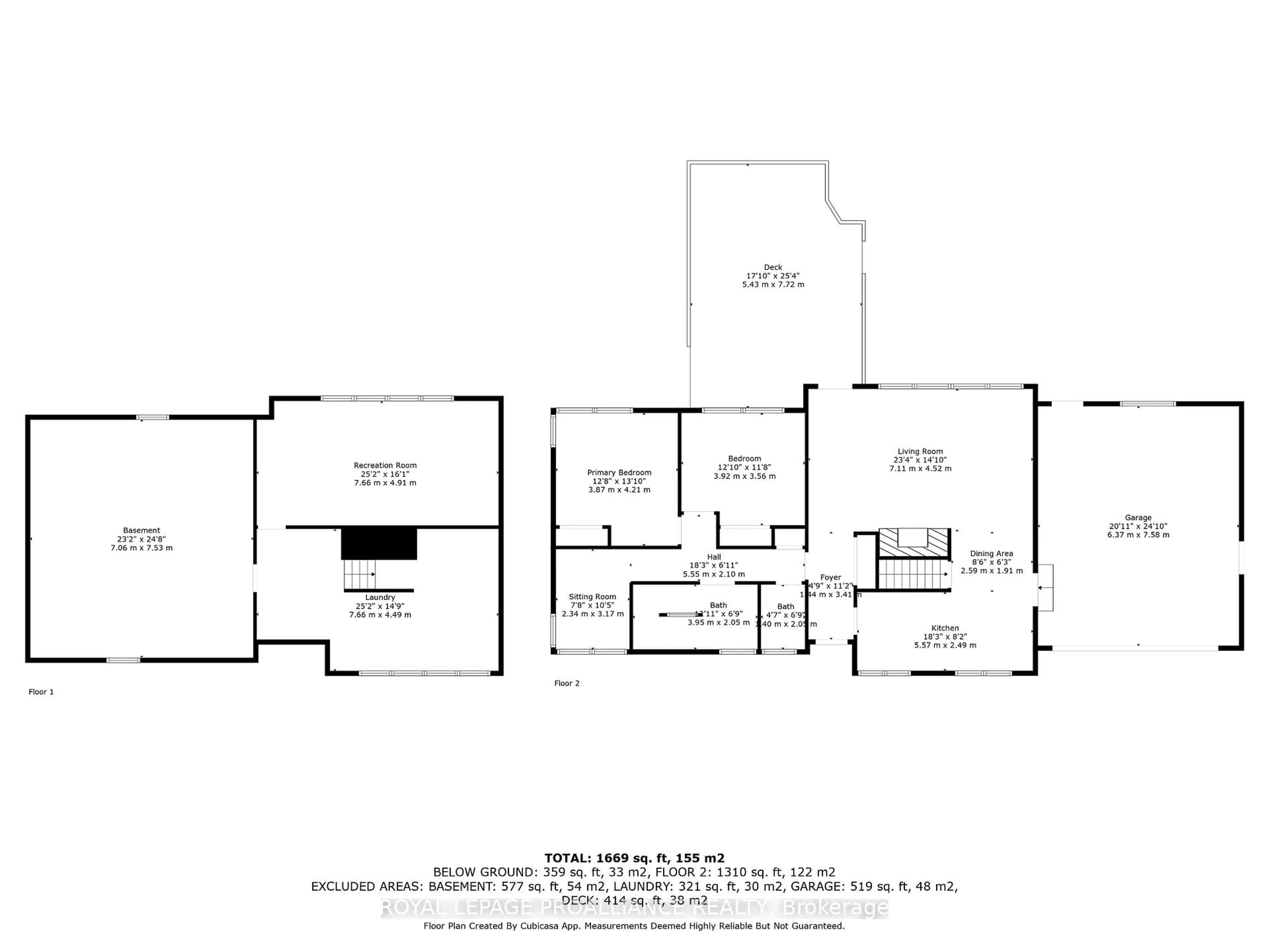 Floor plan for 7 Hutton Dr, Belleville Ontario K8P 1E9