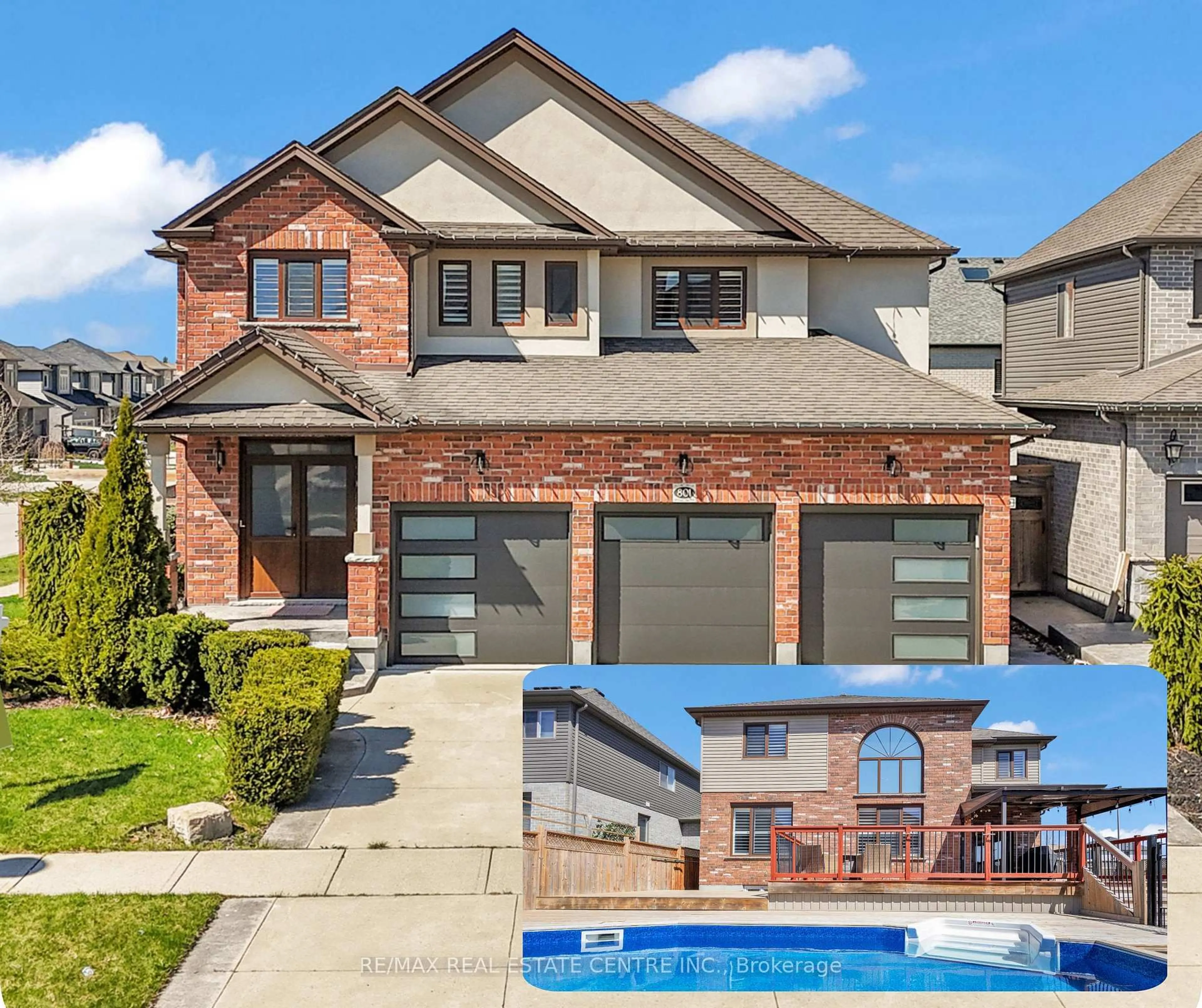 Home with brick exterior material, street for 801 Halifax Rd, Woodstock Ontario N4T 0C6