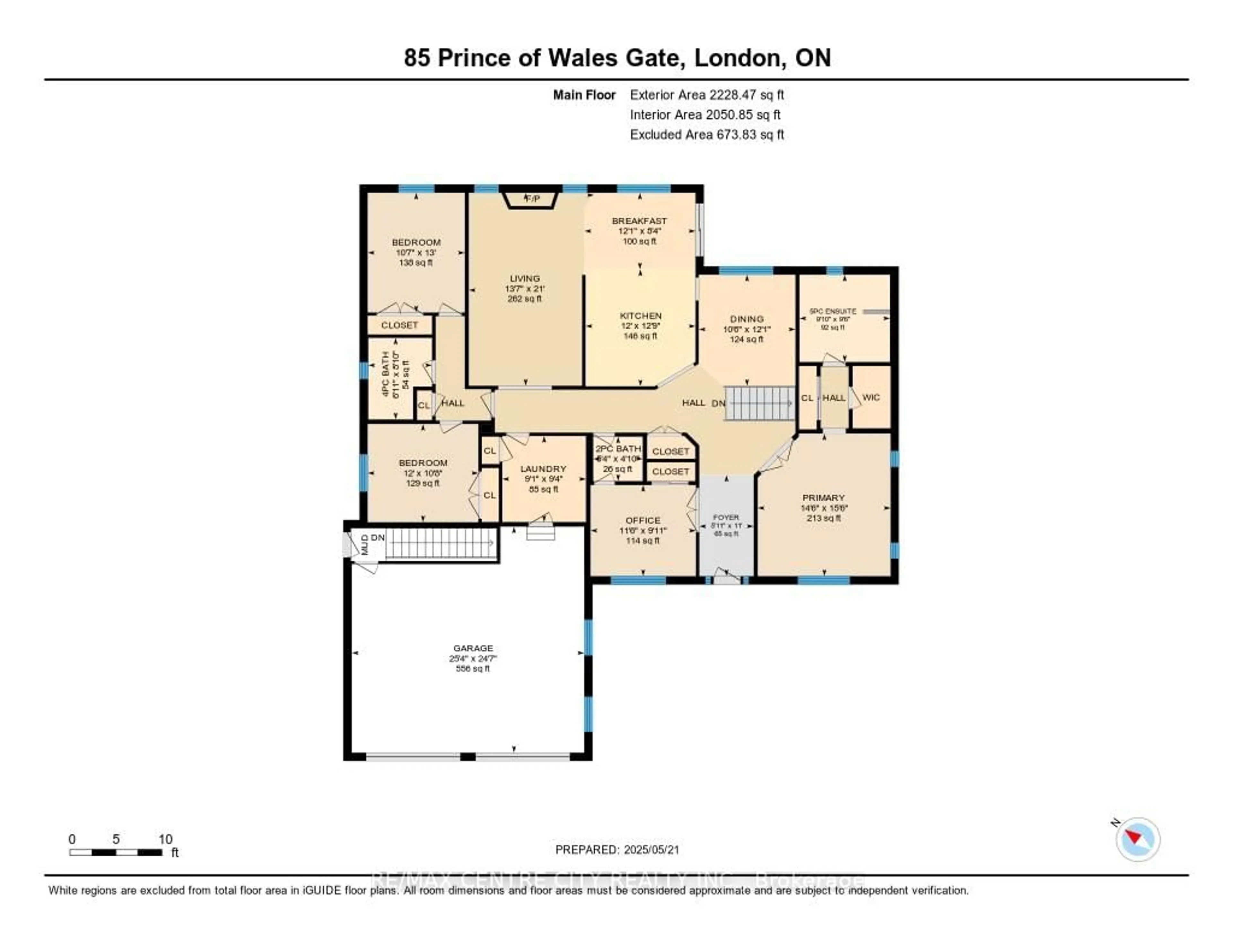 Floor plan for 85 Prince of Wales Gate, London North Ontario N6H 5M2