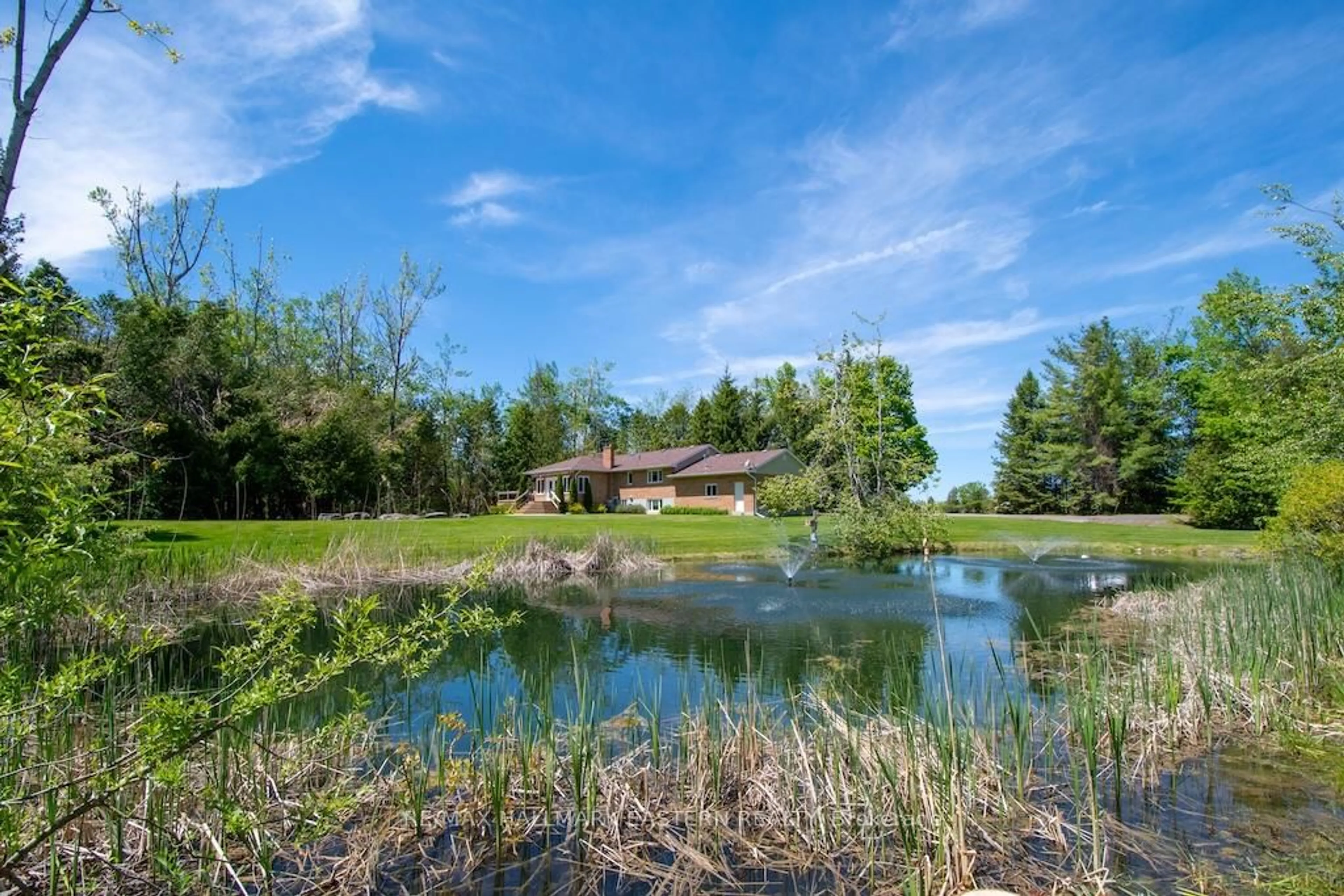 A pic from outside/outdoor area/front of a property/back of a property/a pic from drone, water/lake/river/ocean view for 615 Edenderry Line, Selwyn Ontario K0L 1T0