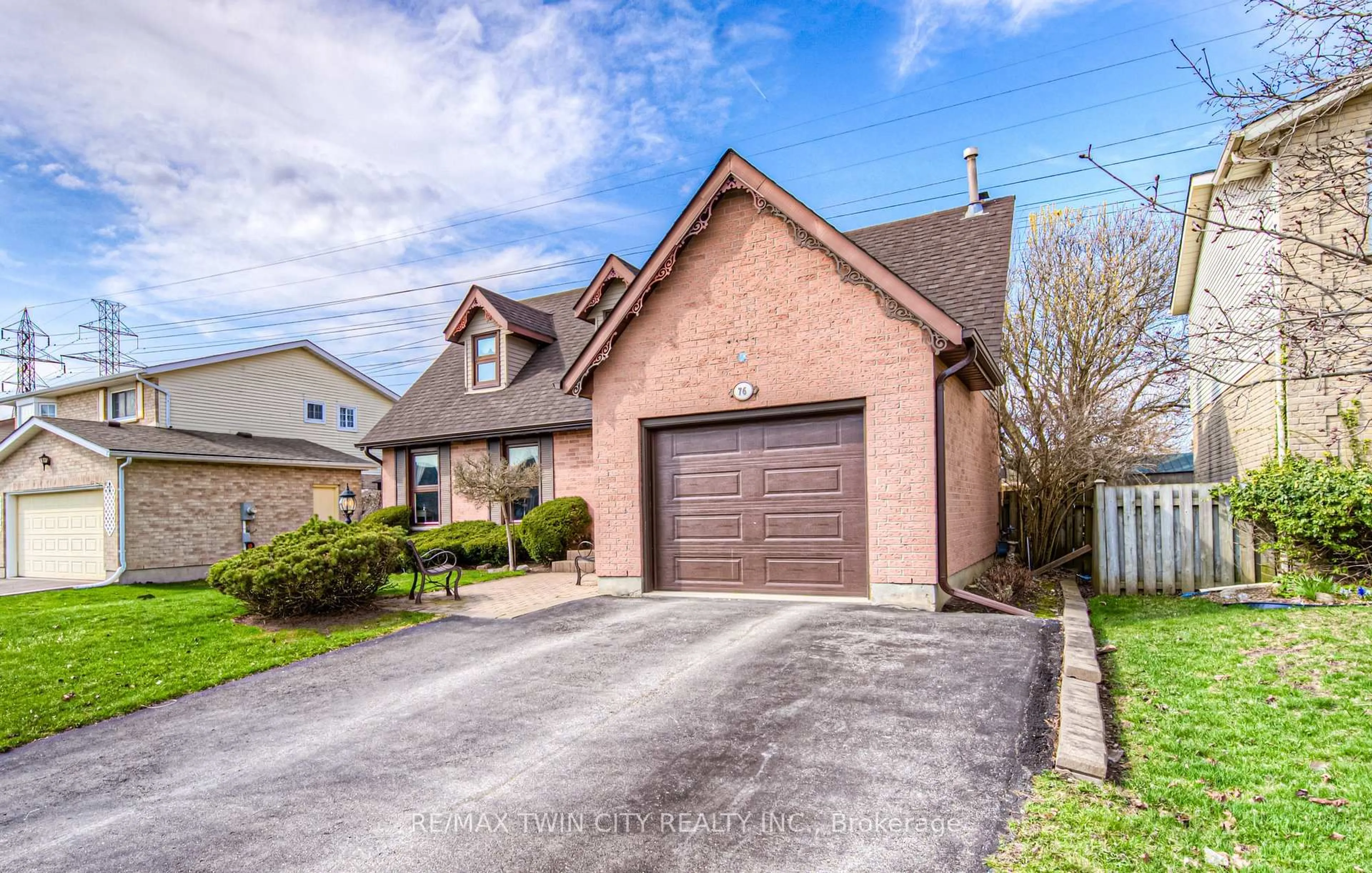 Home with brick exterior material, street for 76 Newbury Dr, Kitchener Ontario N2N 2X6