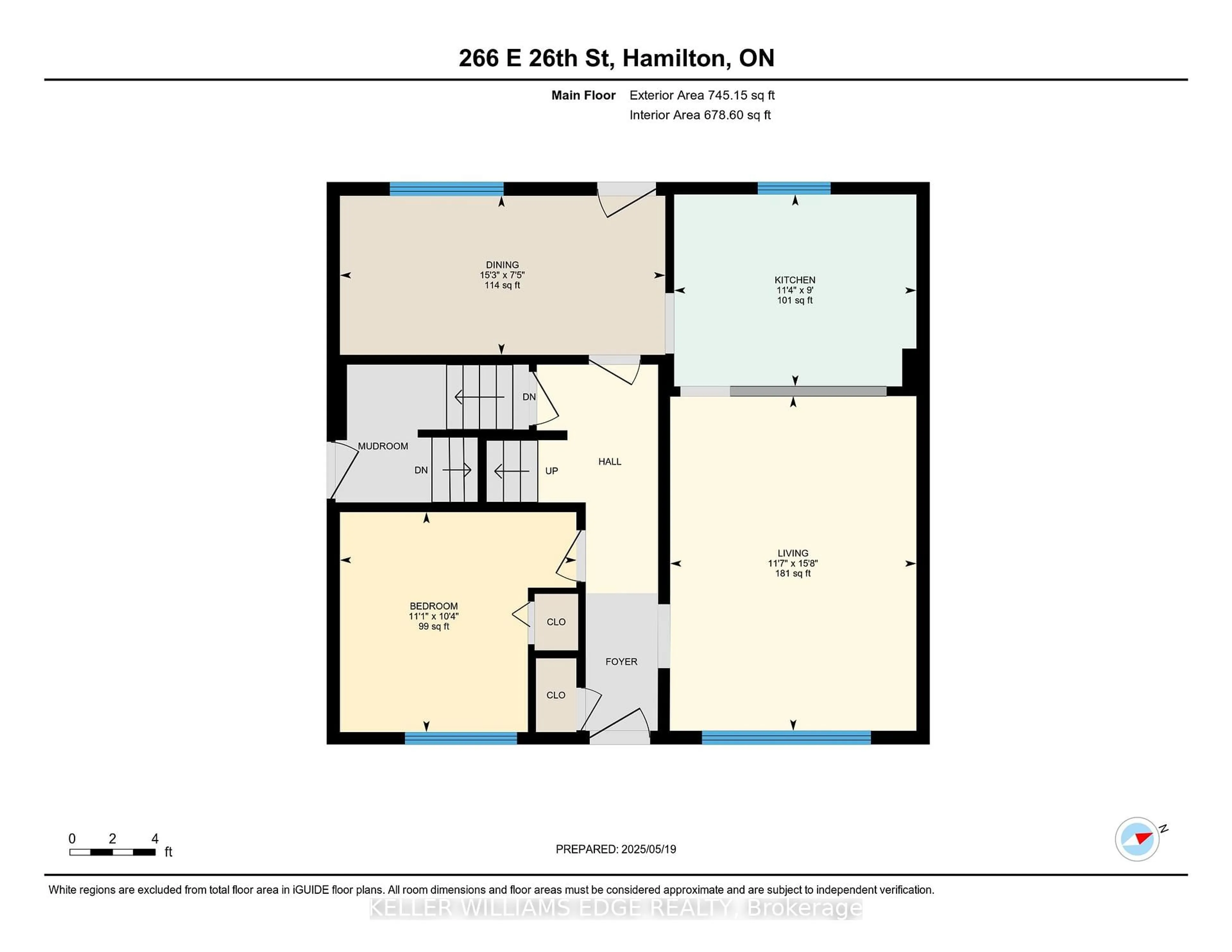 Floor plan for 266 East 26th St, Hamilton Ontario L8V 3E1