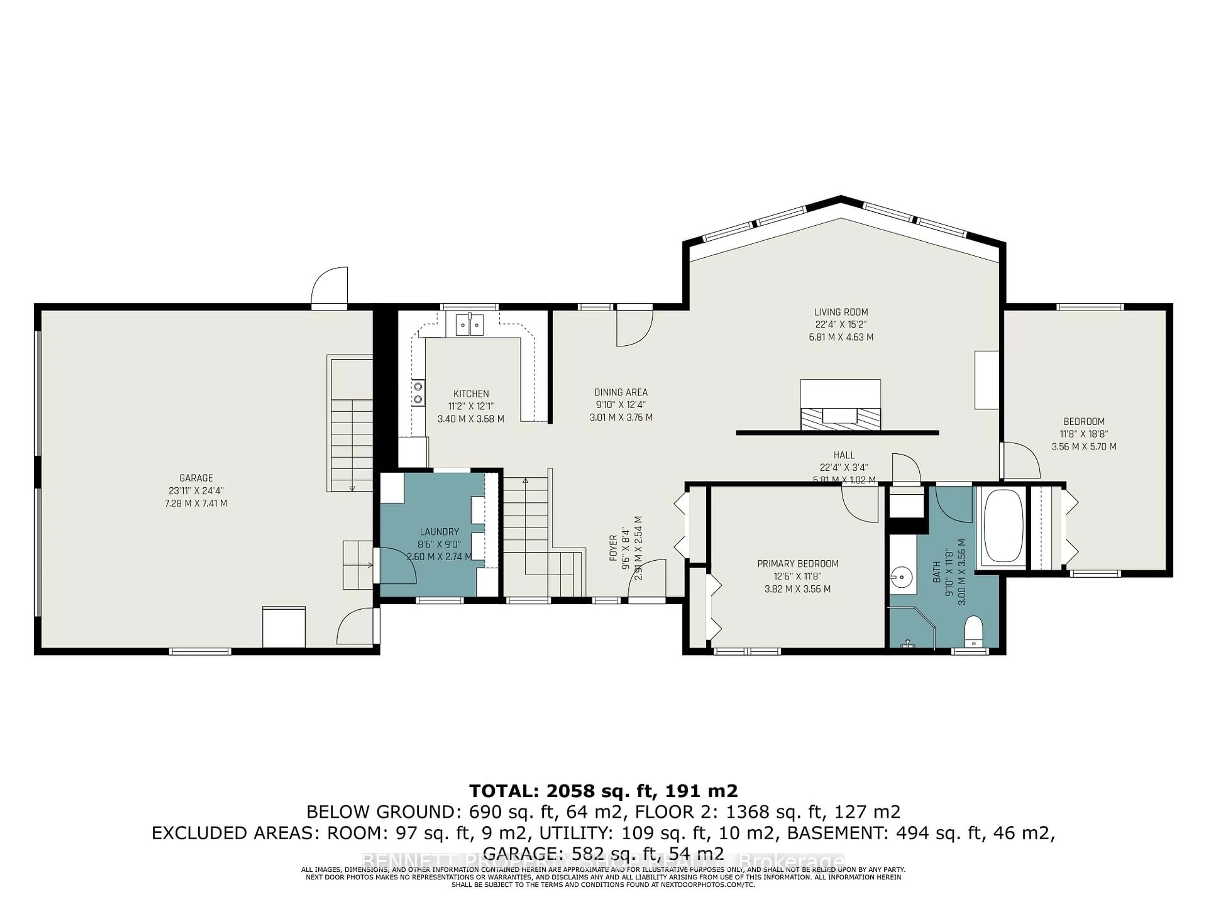 Floor plan for 2844 Tennyson Rd, Perth Ontario K7H 3C8
