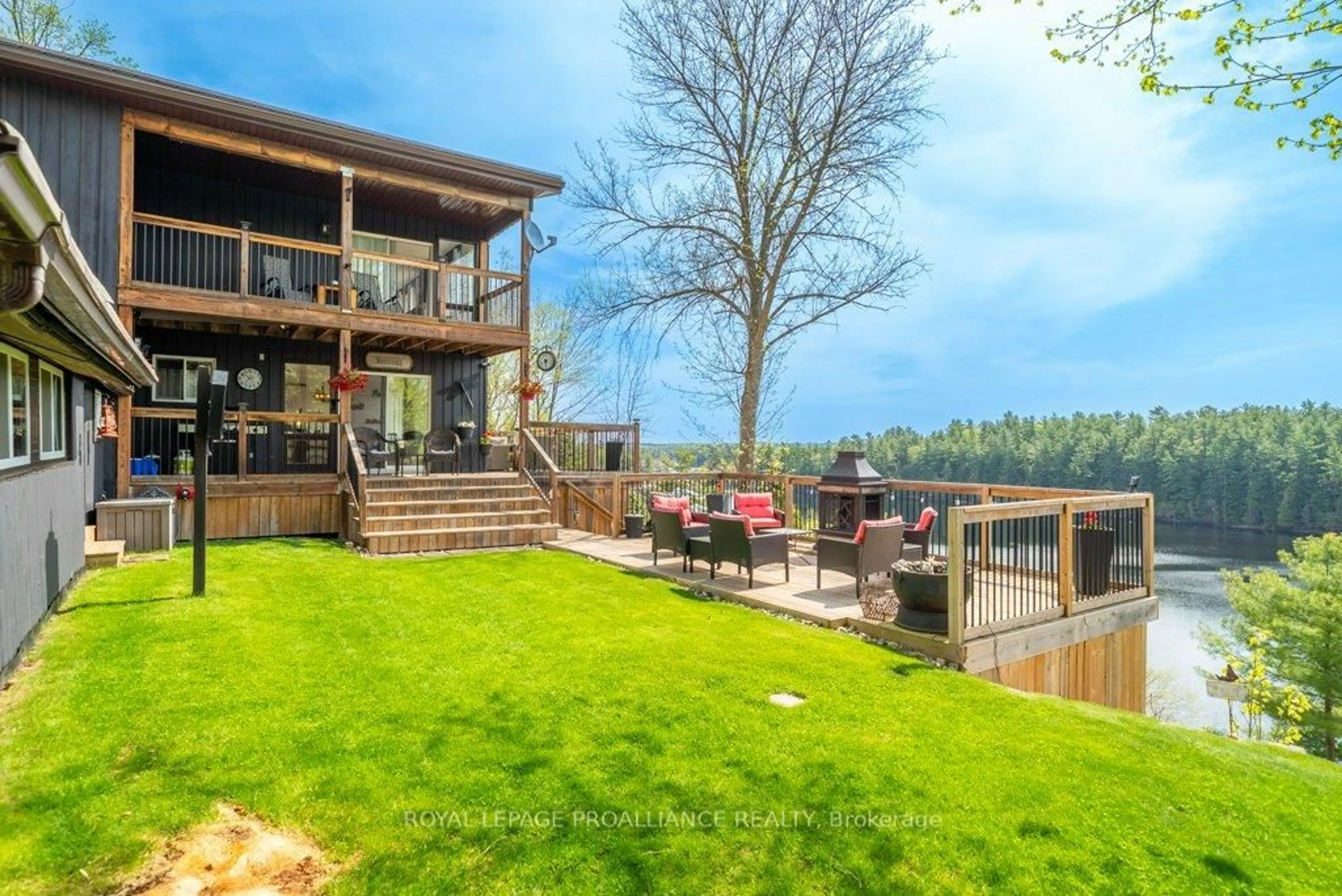Patio, water/lake/river/ocean view for 1130 Hummingbird Lane, Frontenac Ontario K0H 0B6