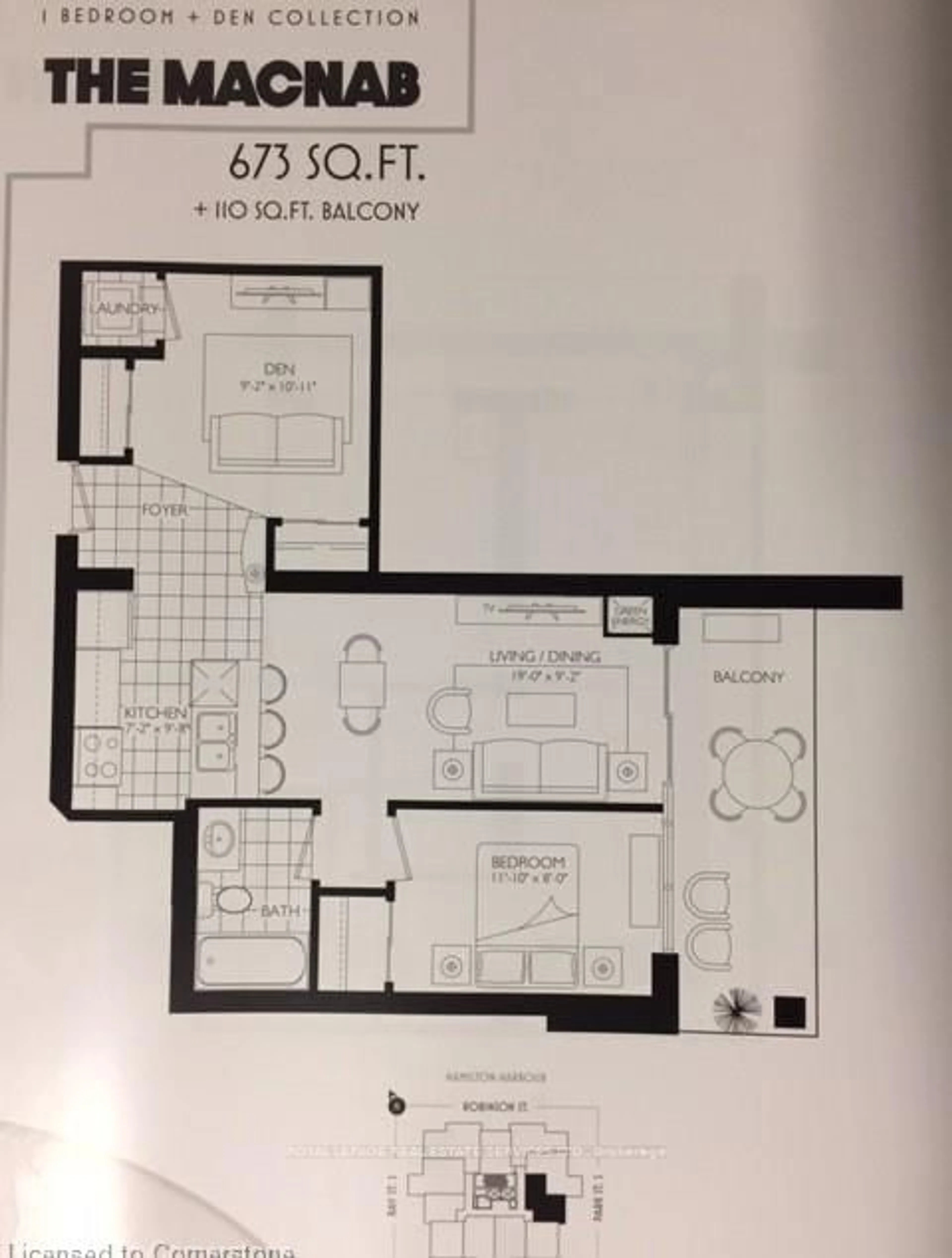 Floor plan for 90 Charlton Ave #304, Hamilton Ontario L8P 0B4