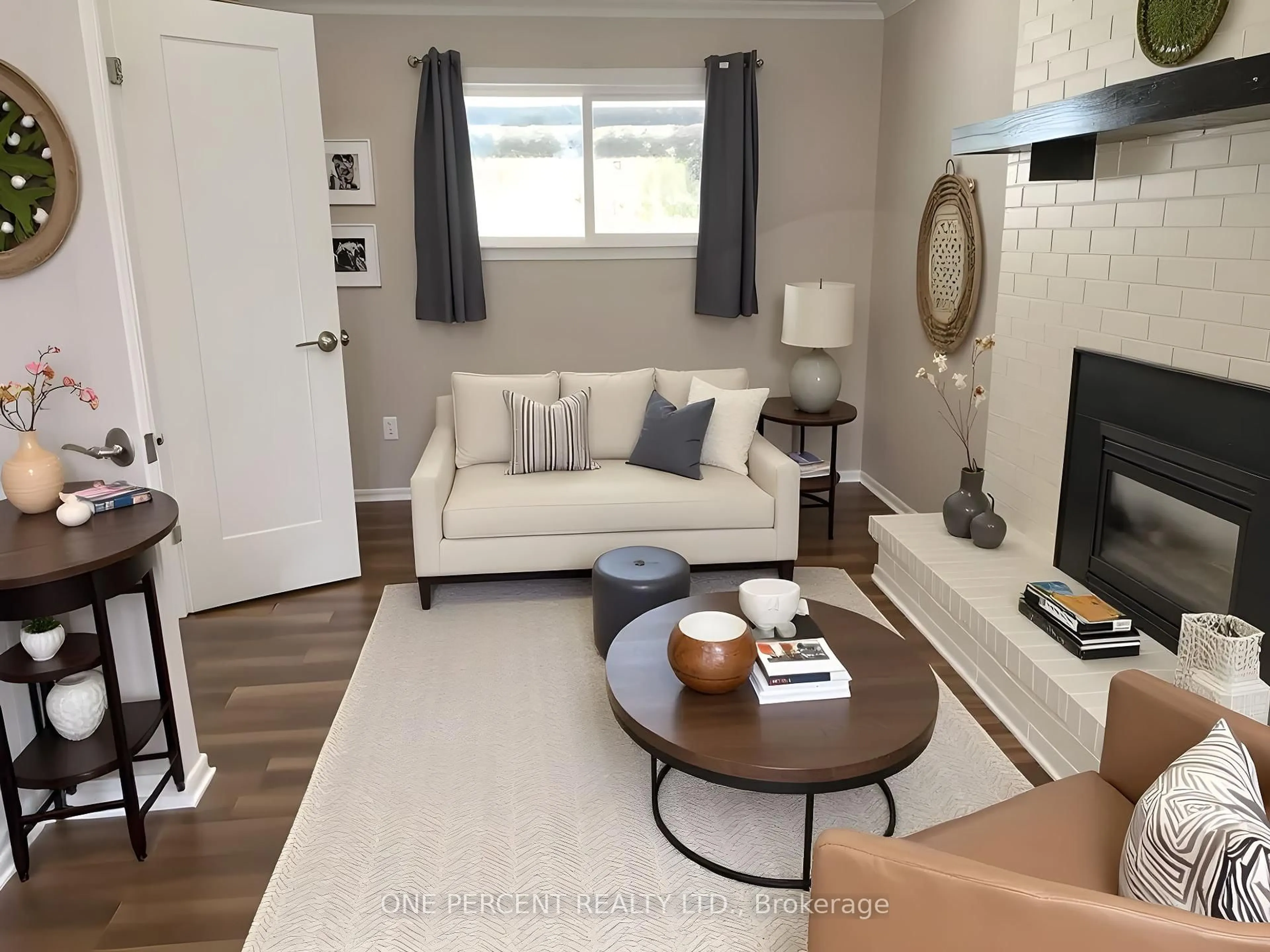 Living room with furniture, unknown for 11 The Pinery St, St. Catharines Ontario L2M 6M5