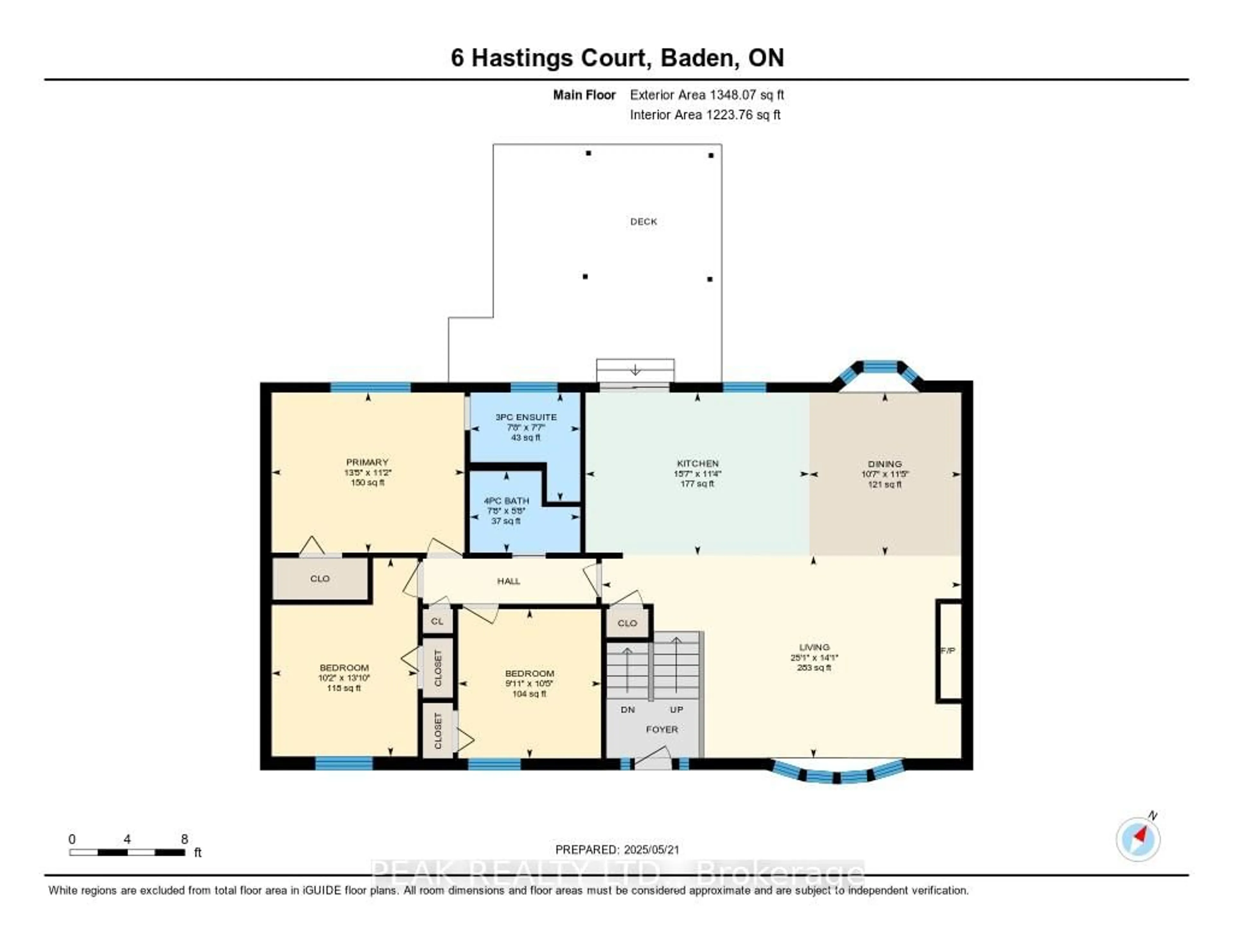 Floor plan for 6 Hastings Crt, Wilmot Ontario N3A 2T1
