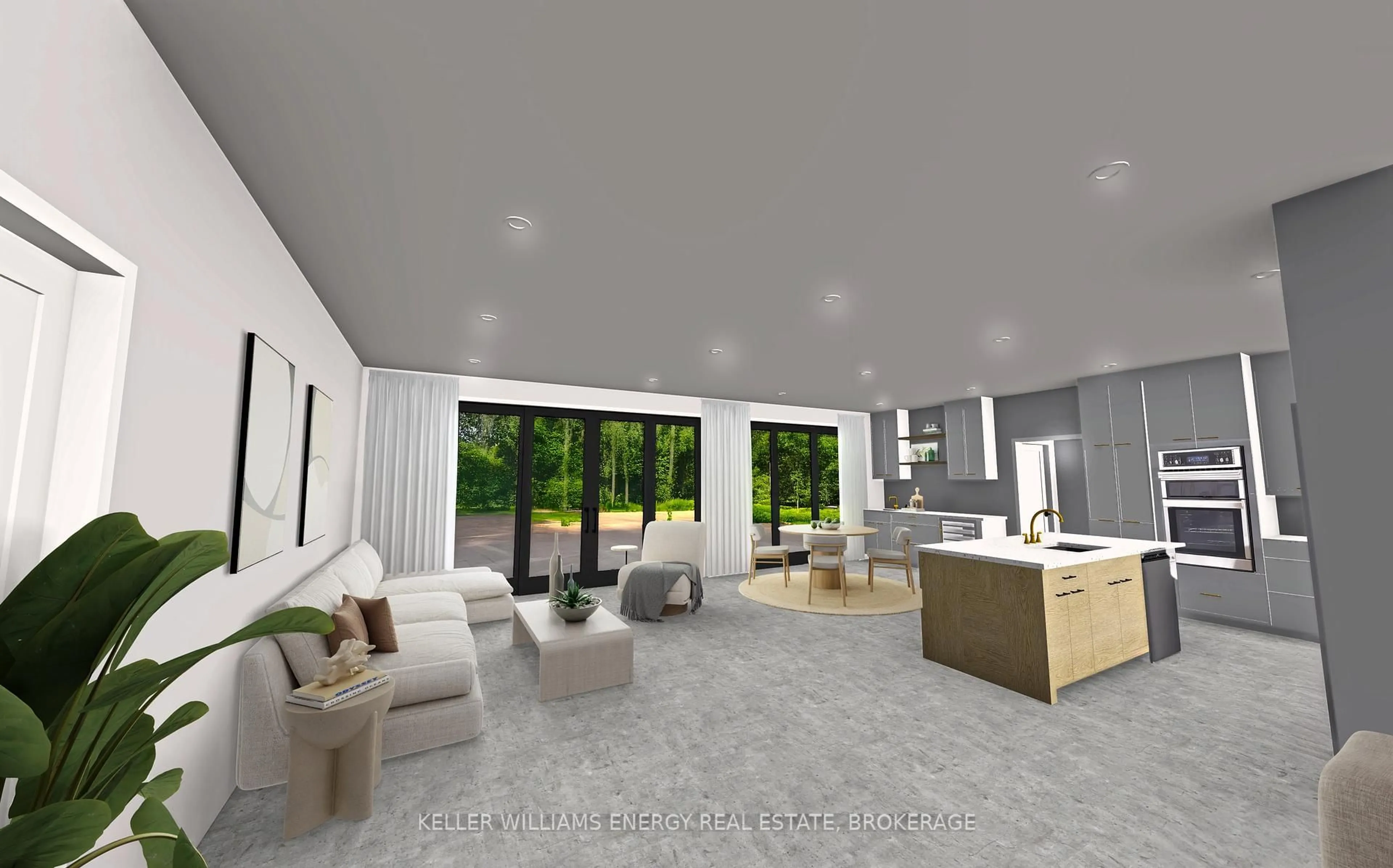Open concept kitchen, unknown for 293 Kelly Rd, Prince Edward County Ontario K0K 1P0