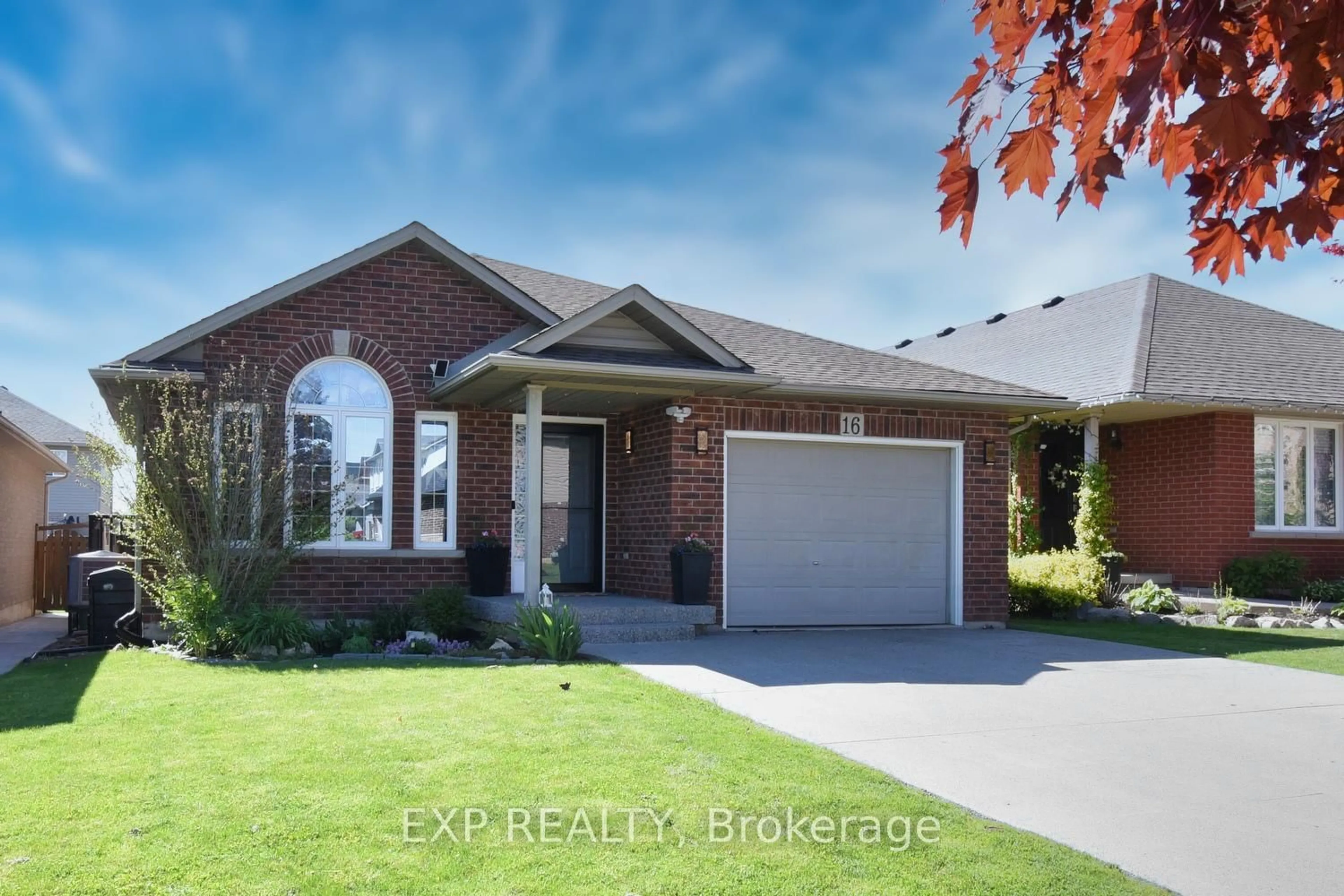 Home with brick exterior material, street for 16 Hollybank Way, Hamilton Ontario L0R 1W0