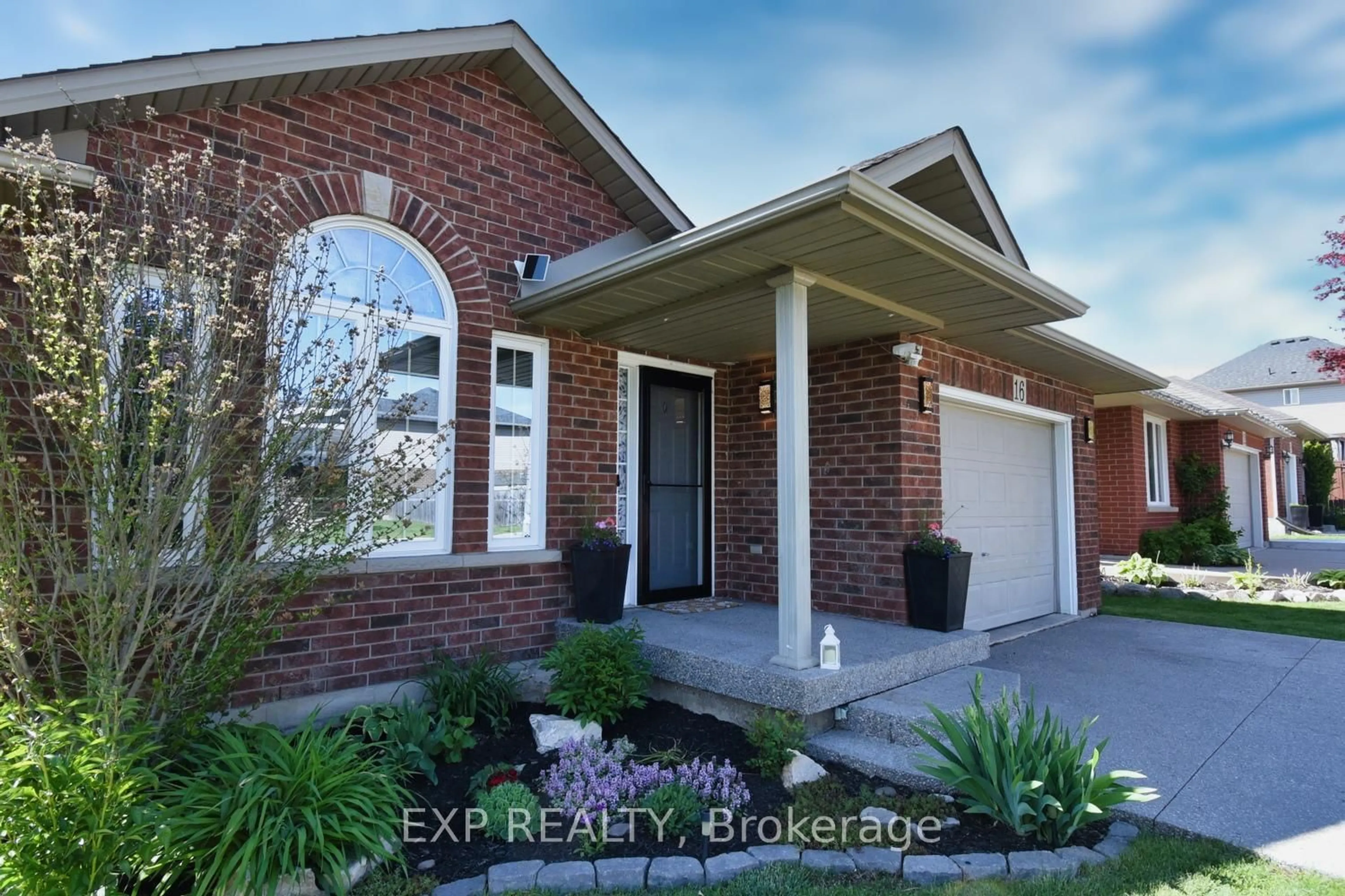 Home with brick exterior material, street for 16 Hollybank Way, Hamilton Ontario L0R 1W0