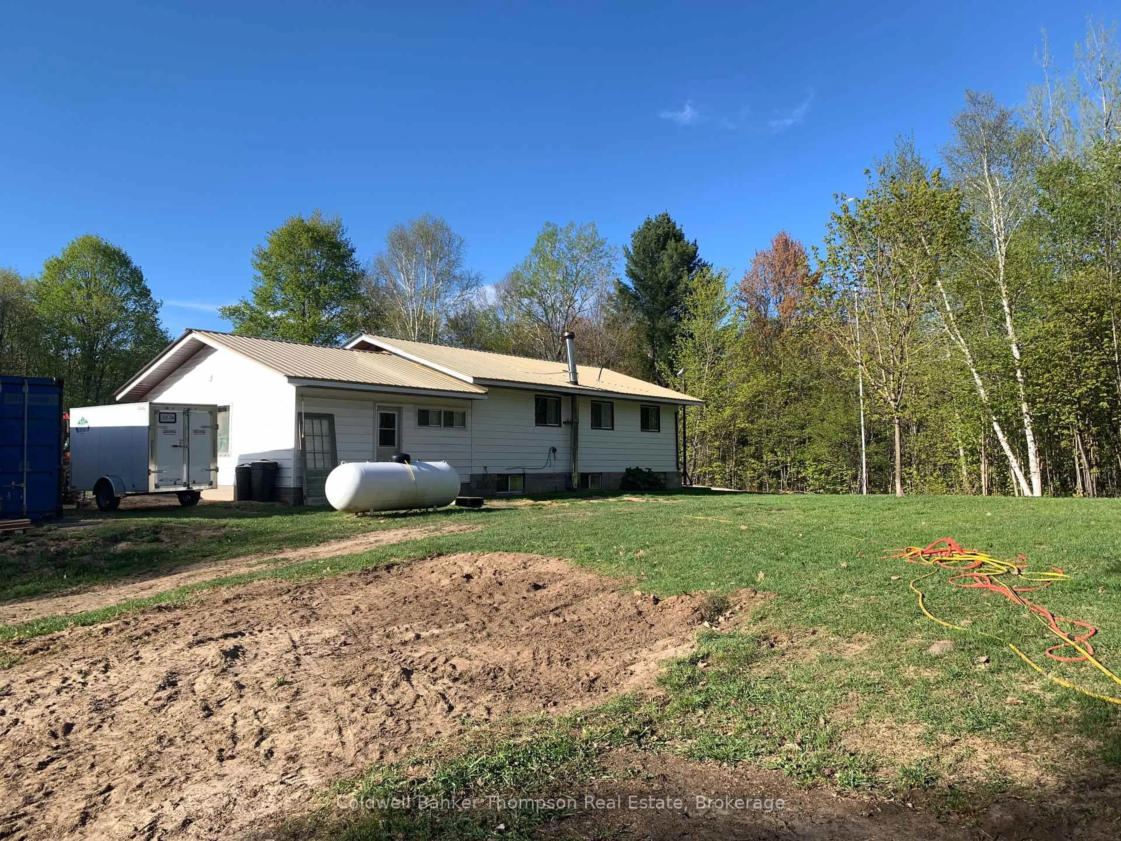 A pic from outside/outdoor area/front of a property/back of a property/a pic from drone, unknown for 51 Chrest Dr, Machar Ontario P0A 1X0